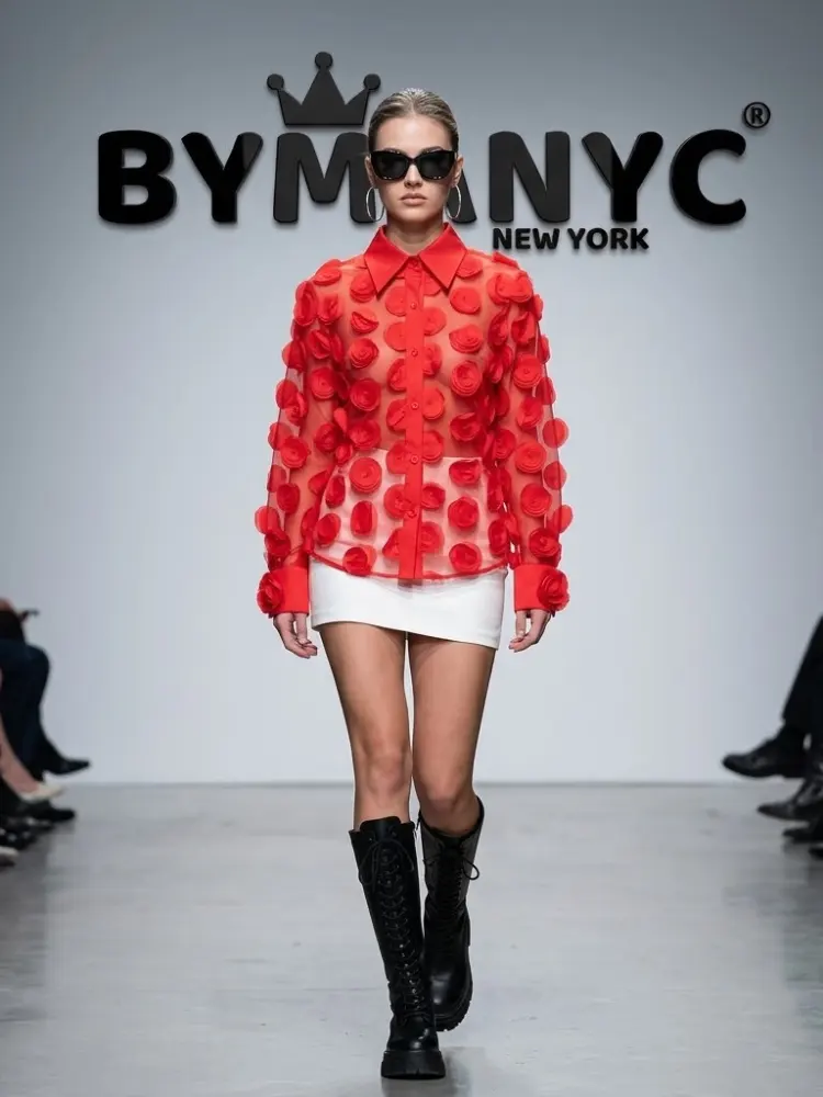 WOMEN'S BLOUSE Elegant Ecological Prêt-à-Porter New Collection TRIBECA BYMANYC ® New York by BYMANYC ® New York