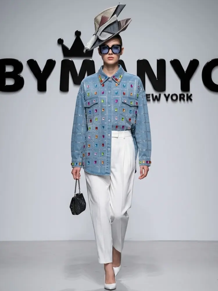 WOMEN'S BLOUSE Ecological Prêt-à-Porter New Collection MADISON AVENUE BYMANYC ® New York-0