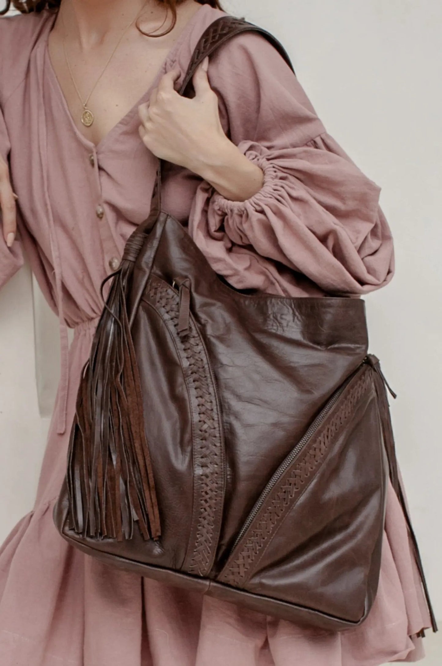 Nomad Tassel Leather Bag by ELF