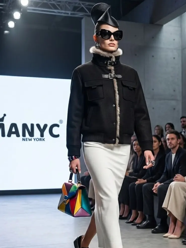 Nordic-Chic Shearling Bomber • MADISON New Collection BYMANYC ® New York by BYMANYC ® New York