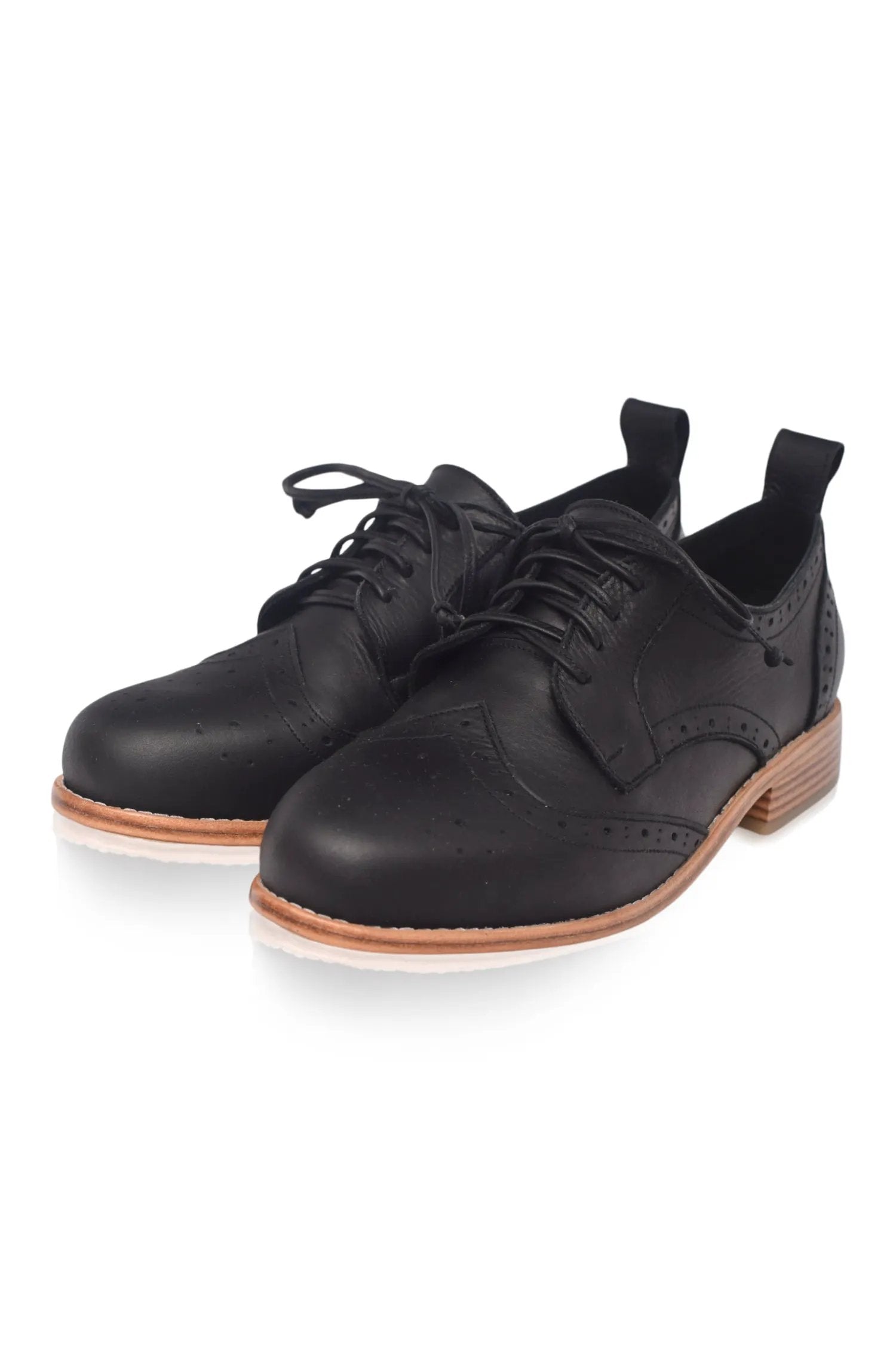 Northlight Cutout Leather Brogues by ELF