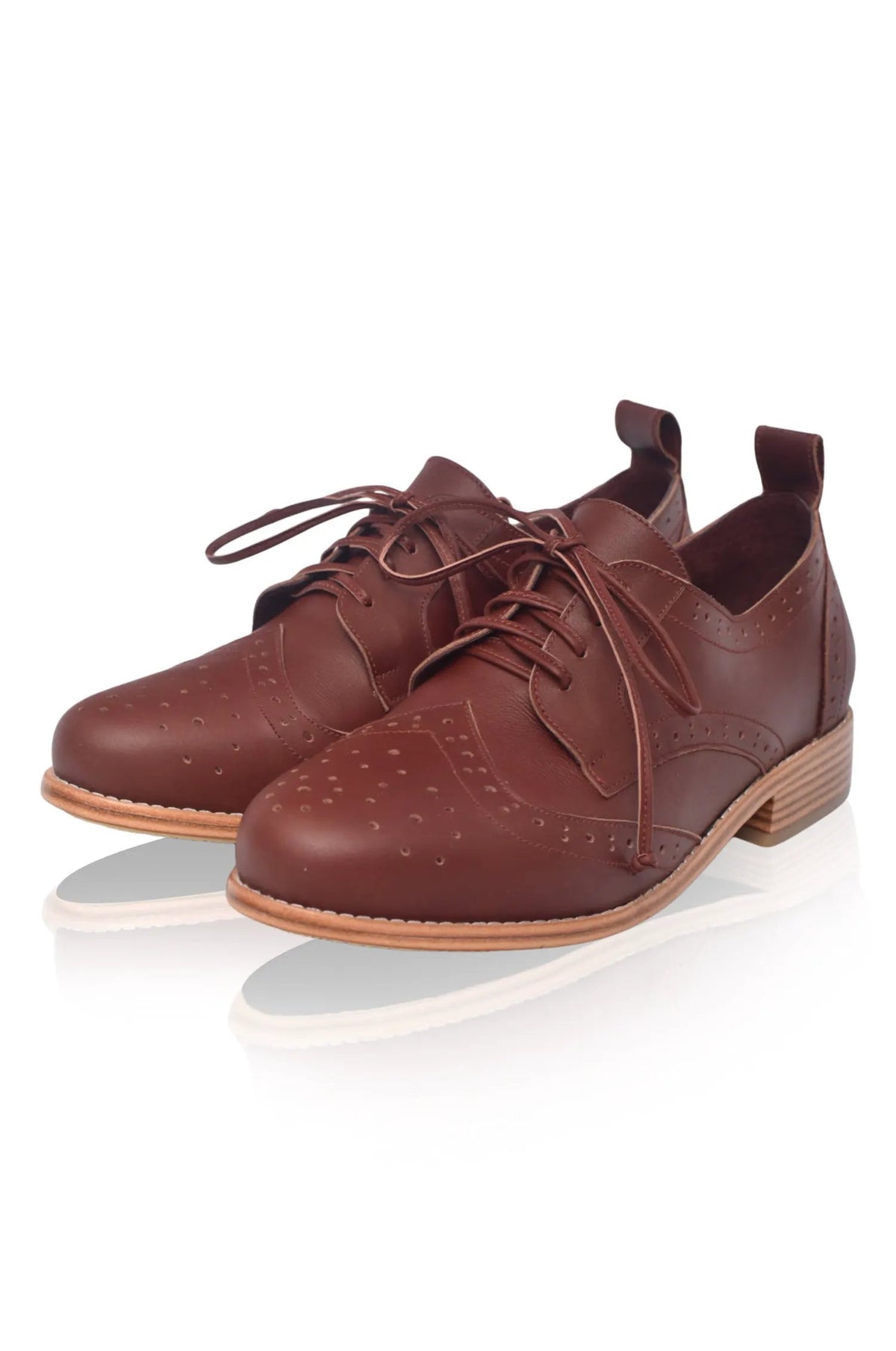 Northlight Cutout Leather Brogues by ELF