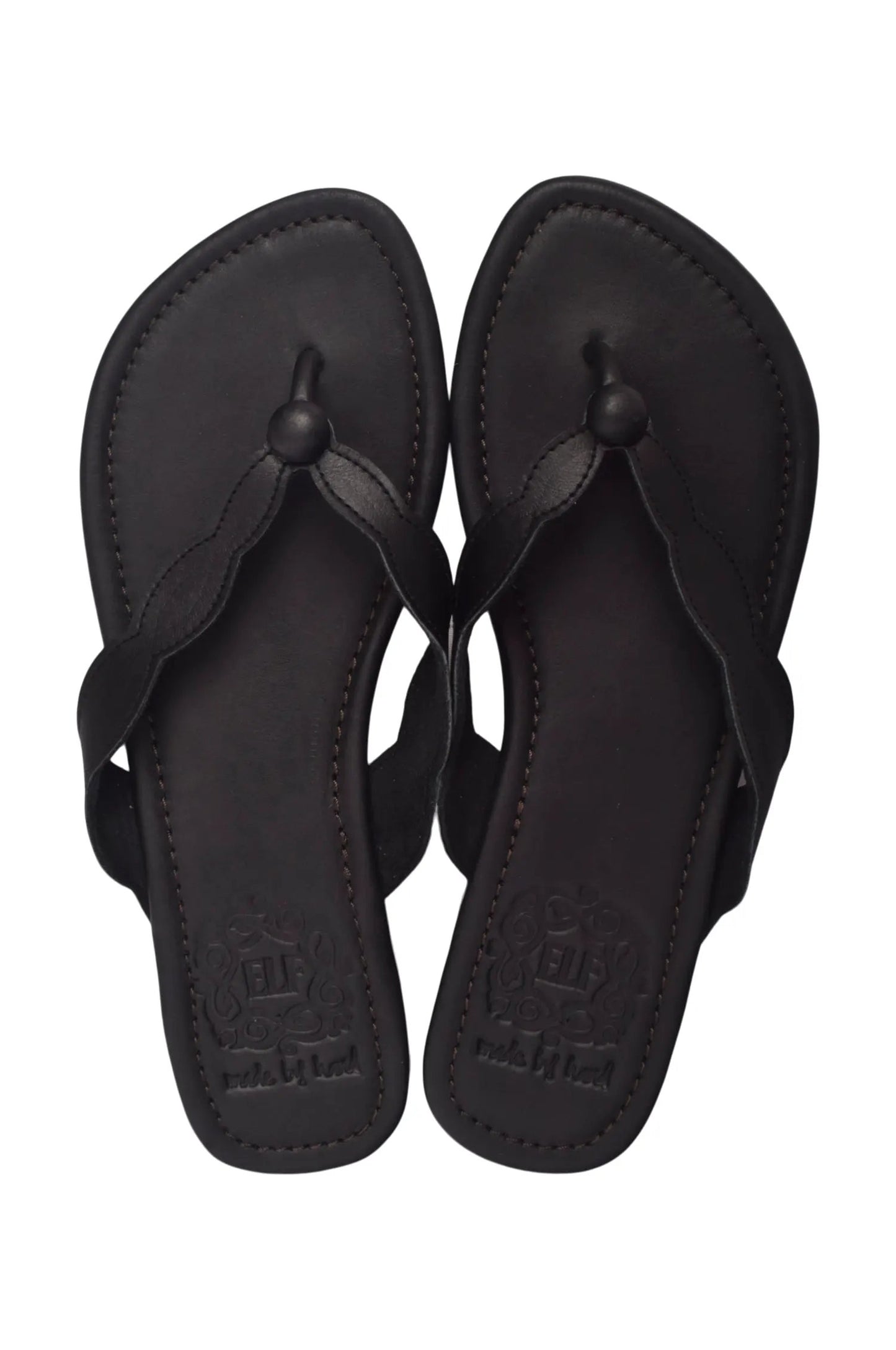 Nuvola Thong Leather Slides by ELF