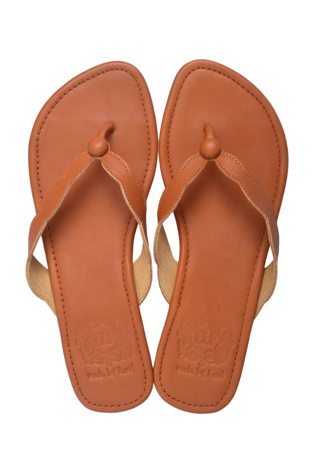 Nuvola Thong Leather Slides by ELF