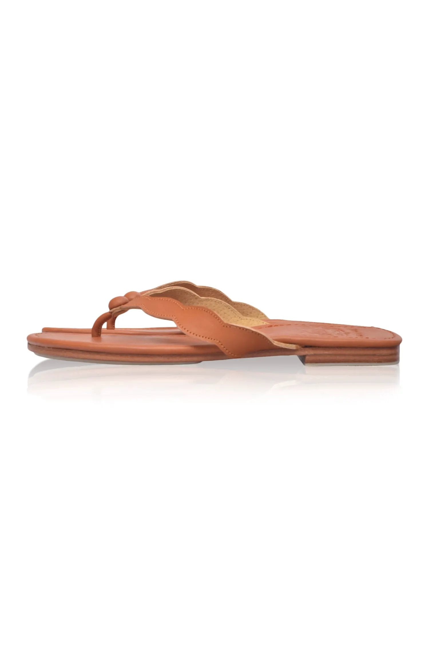 Nuvola Thong Leather Slides by ELF
