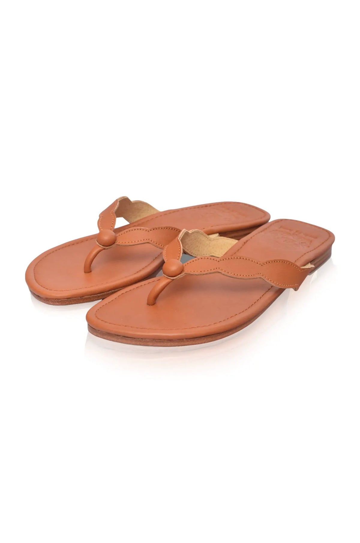Nuvola Thong Leather Slides by ELF