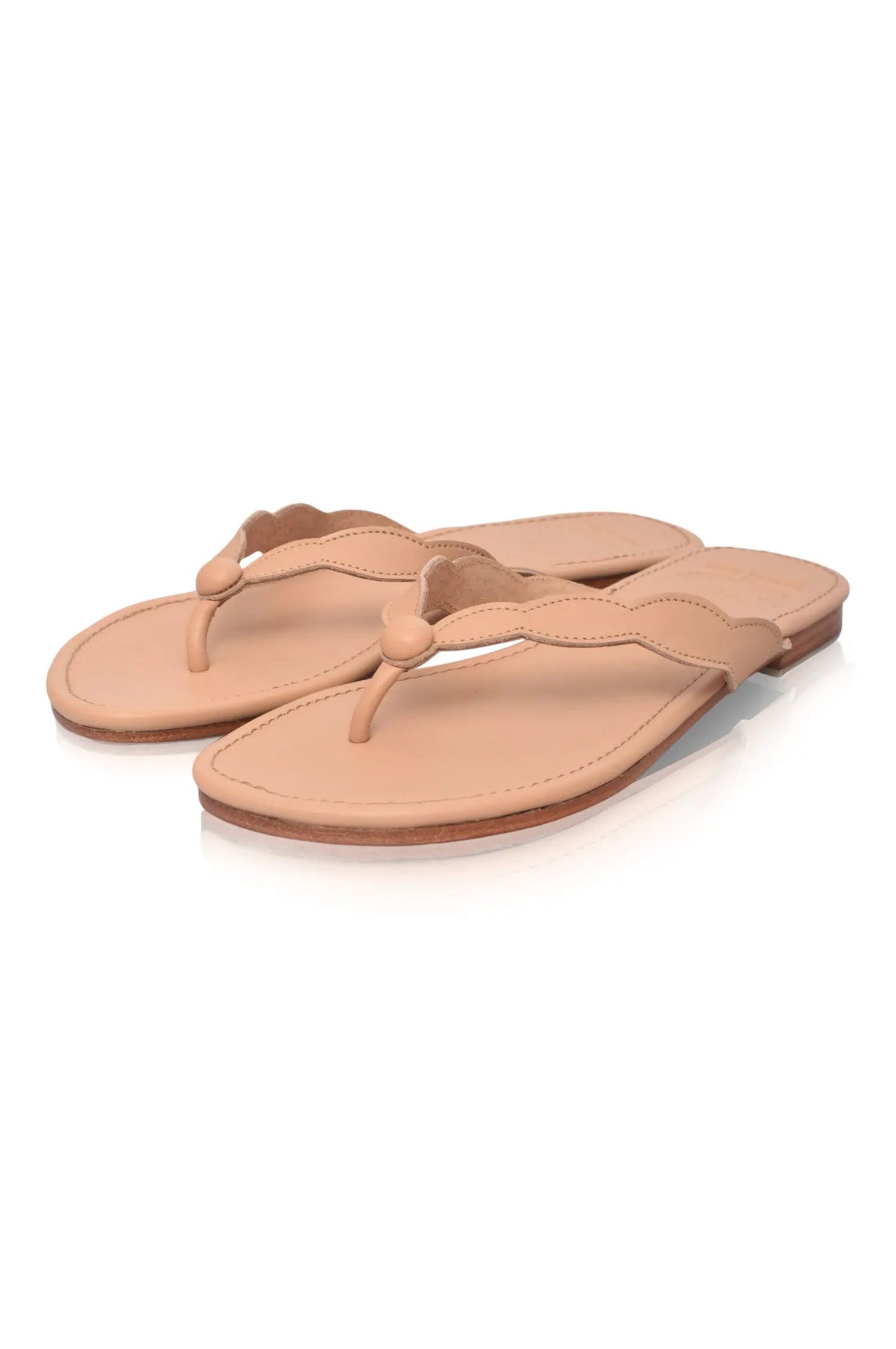 Nuvola Thong Leather Slides by ELF