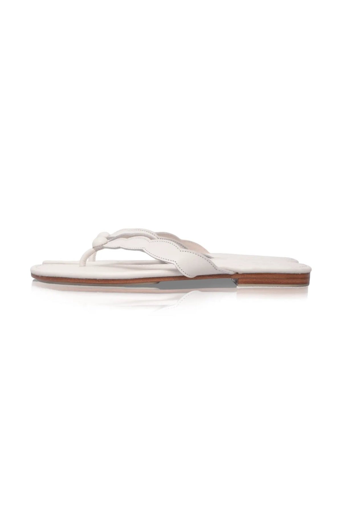Nuvola Thong Leather Slides by ELF