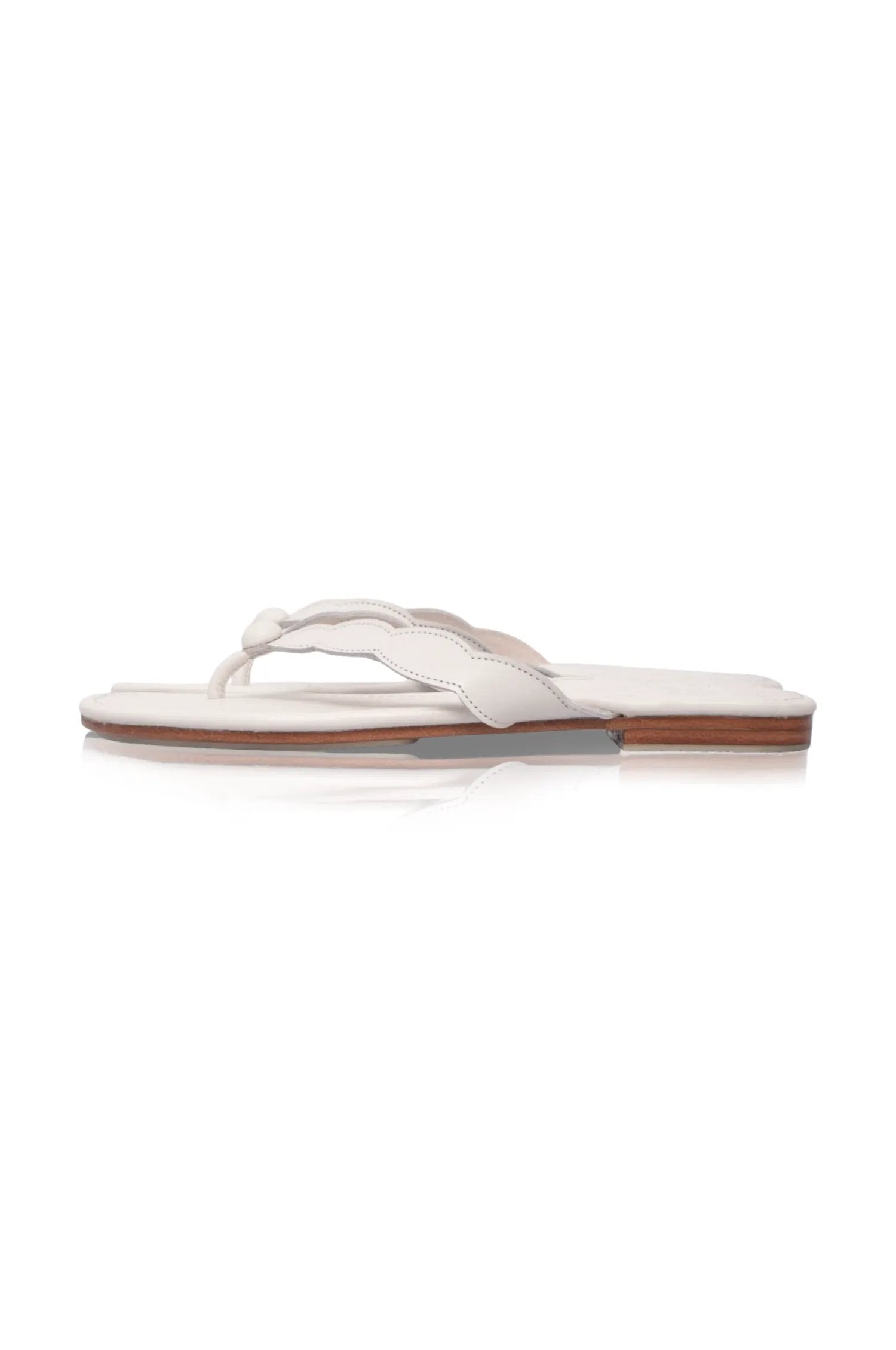 Nuvola Thong Leather Slides by ELF