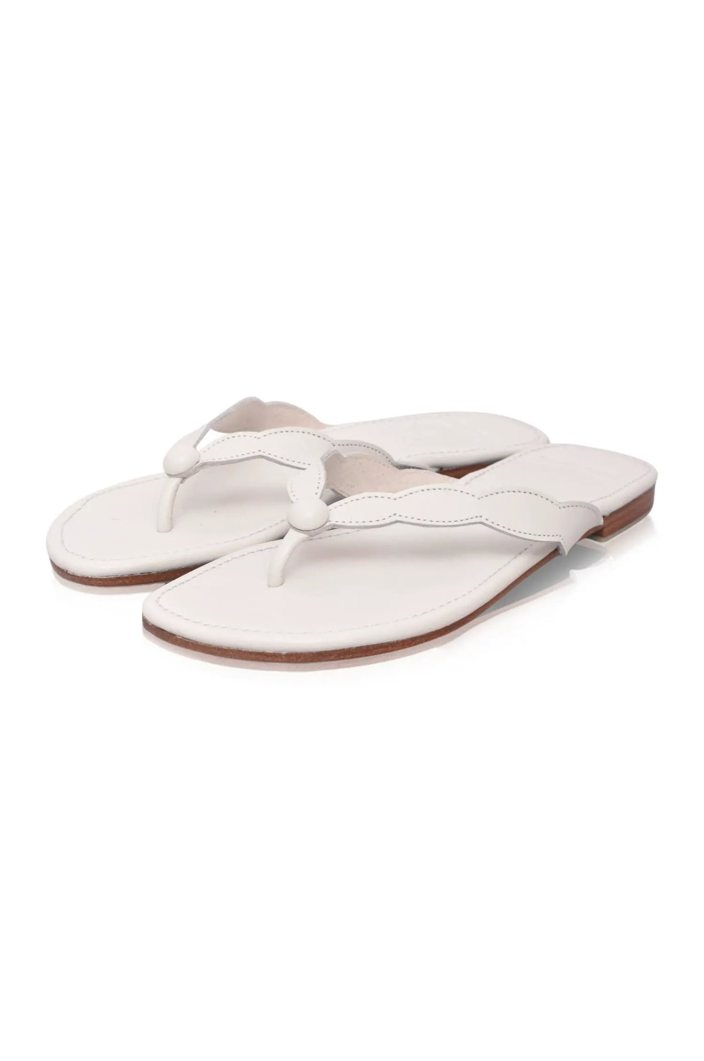 Nuvola Thong Leather Slides by ELF