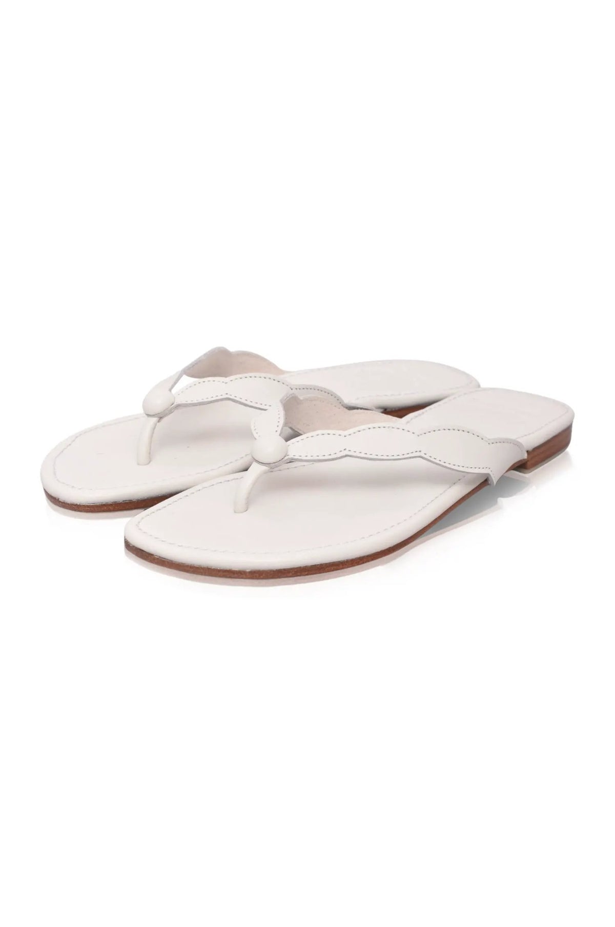 Nuvola Thong Leather Slides by ELF
