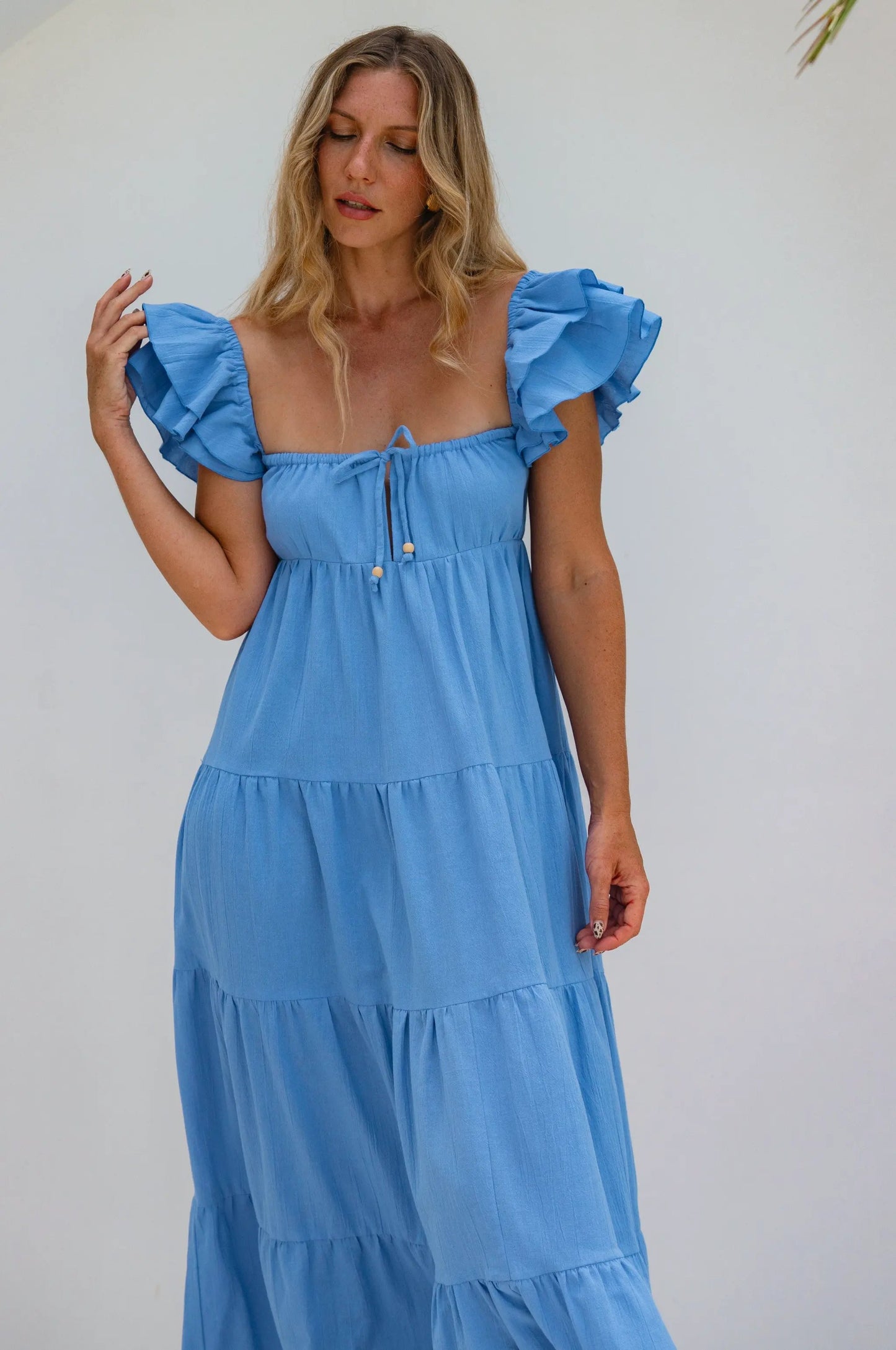 Nymph Bohemian Linen Maxi Dress by ELF
