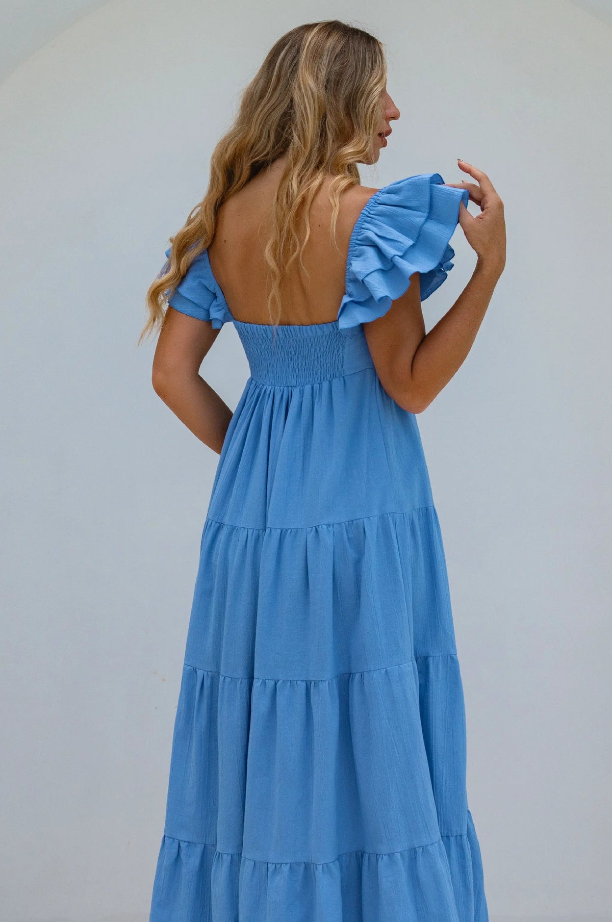 Nymph Bohemian Linen Maxi Dress by ELF