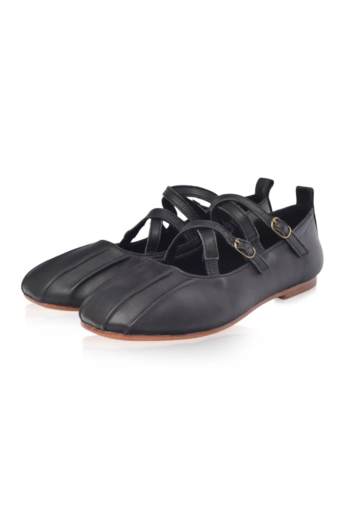 Obsession Criss-Cross Round Toe Flats by ELF
