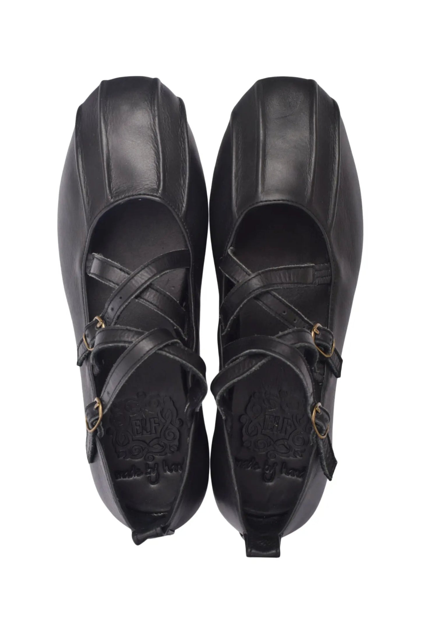 Obsession Criss-Cross Round Toe Flats by ELF
