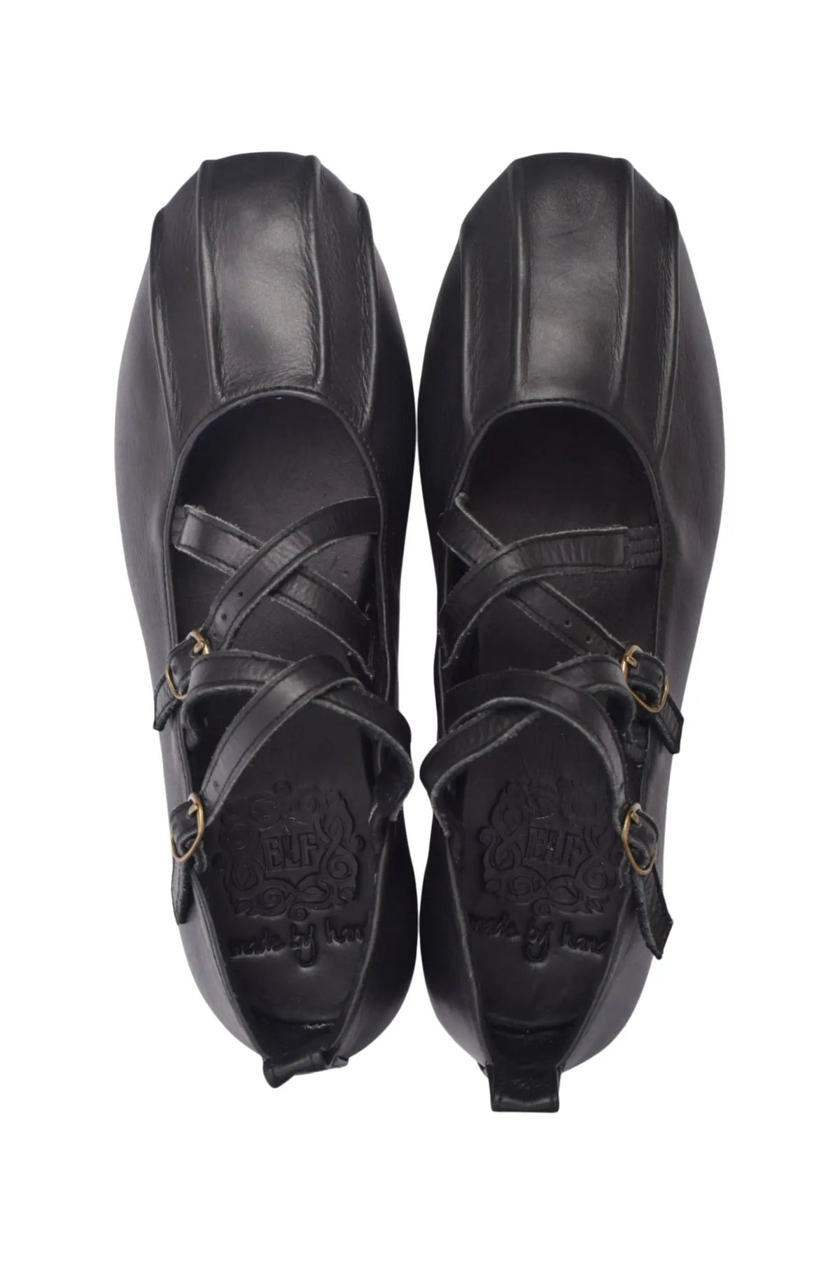 Obsession Criss-Cross Round Toe Flats by ELF