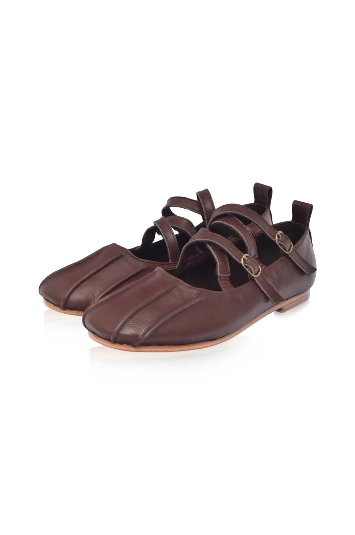 Obsession Criss-Cross Round Toe Flats by ELF