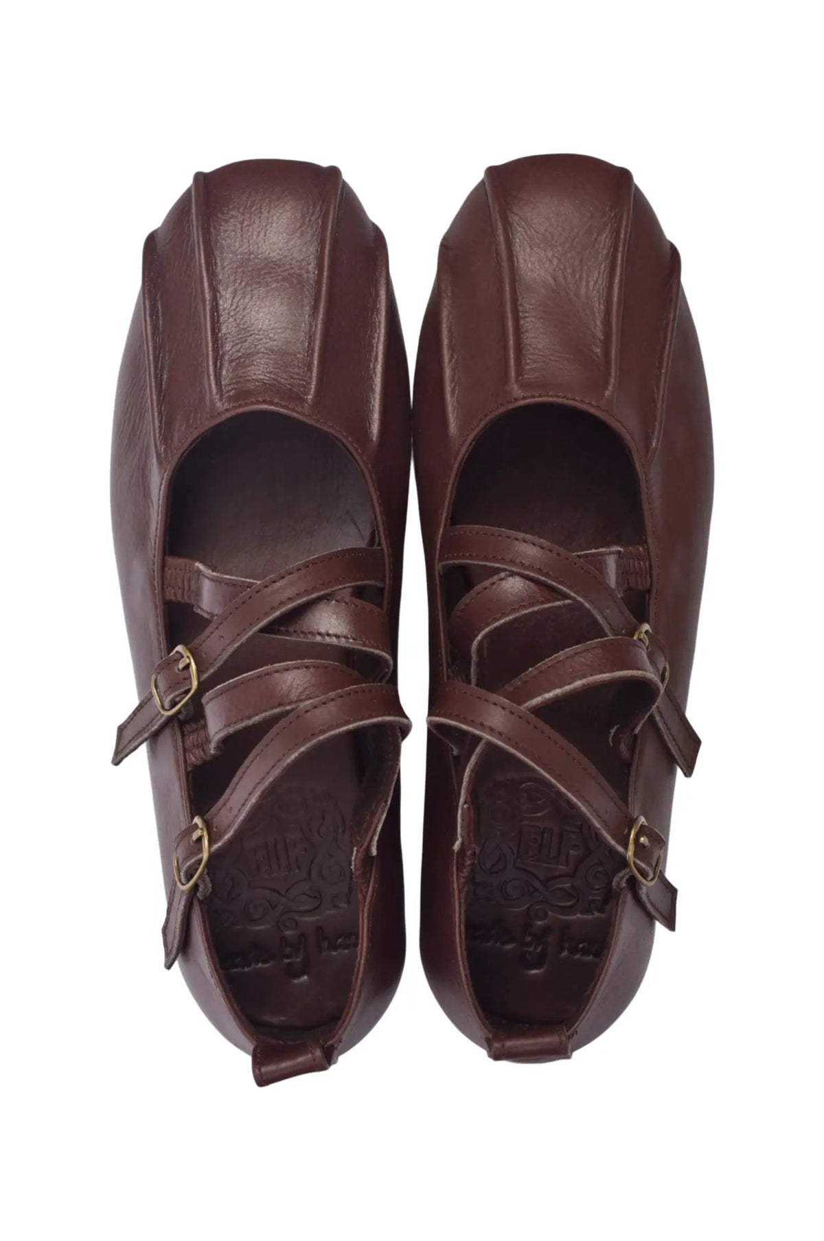 Obsession Criss-Cross Round Toe Flats by ELF