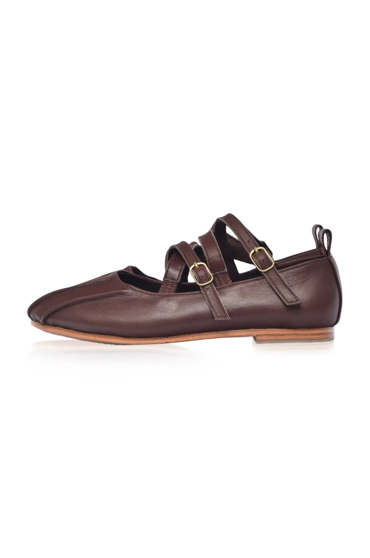 Obsession Criss-Cross Round Toe Flats by ELF