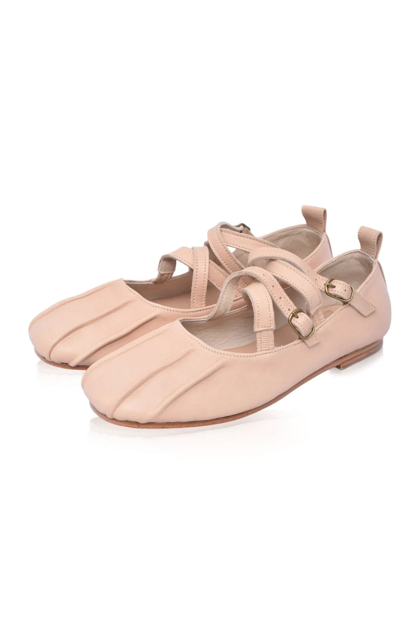 Obsession Criss-Cross Round Toe Flats by ELF