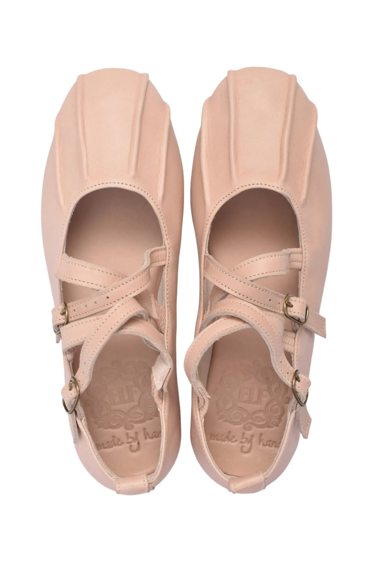 Obsession Criss-Cross Round Toe Flats by ELF