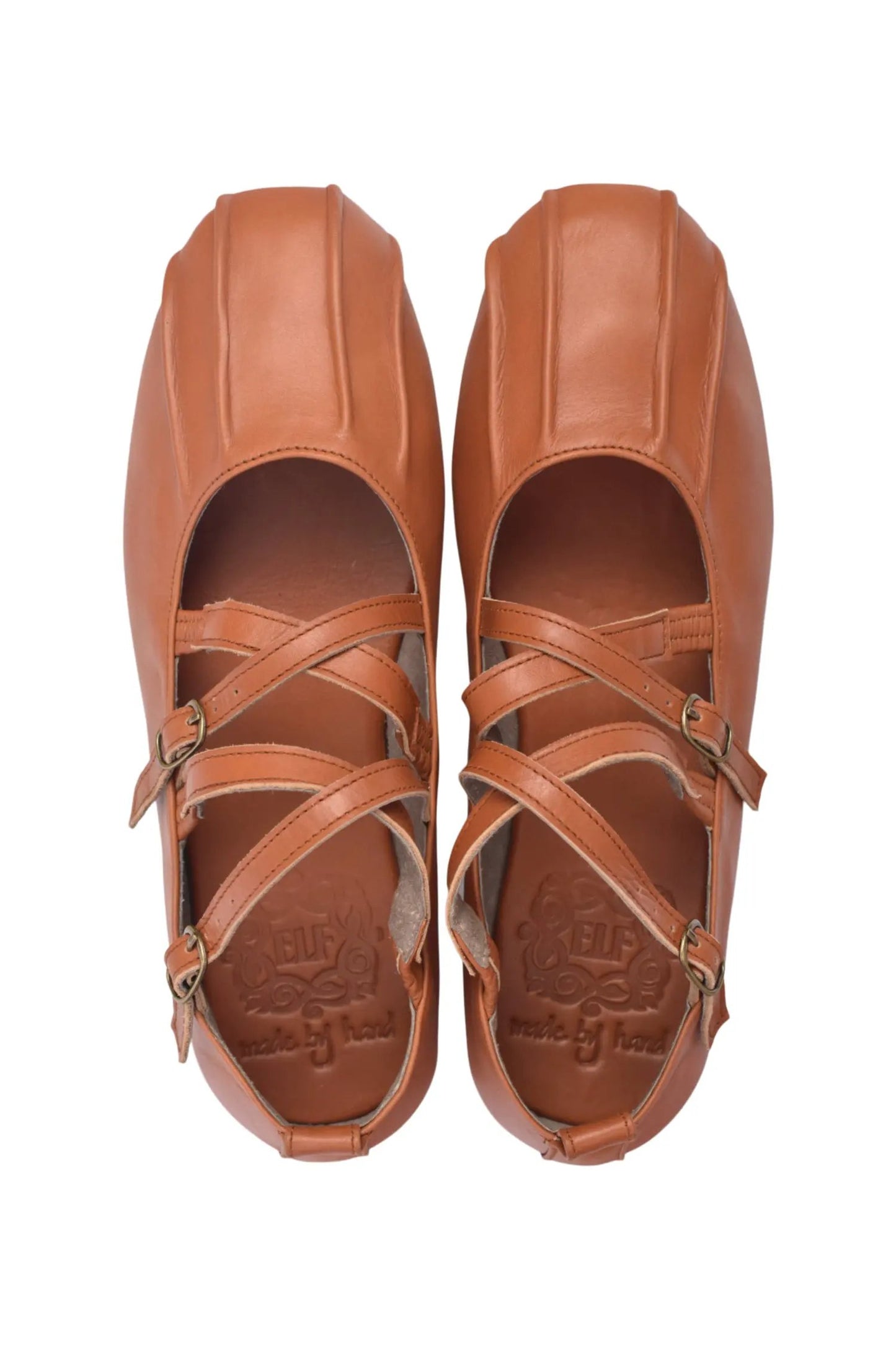 Obsession Criss-Cross Round Toe Flats by ELF
