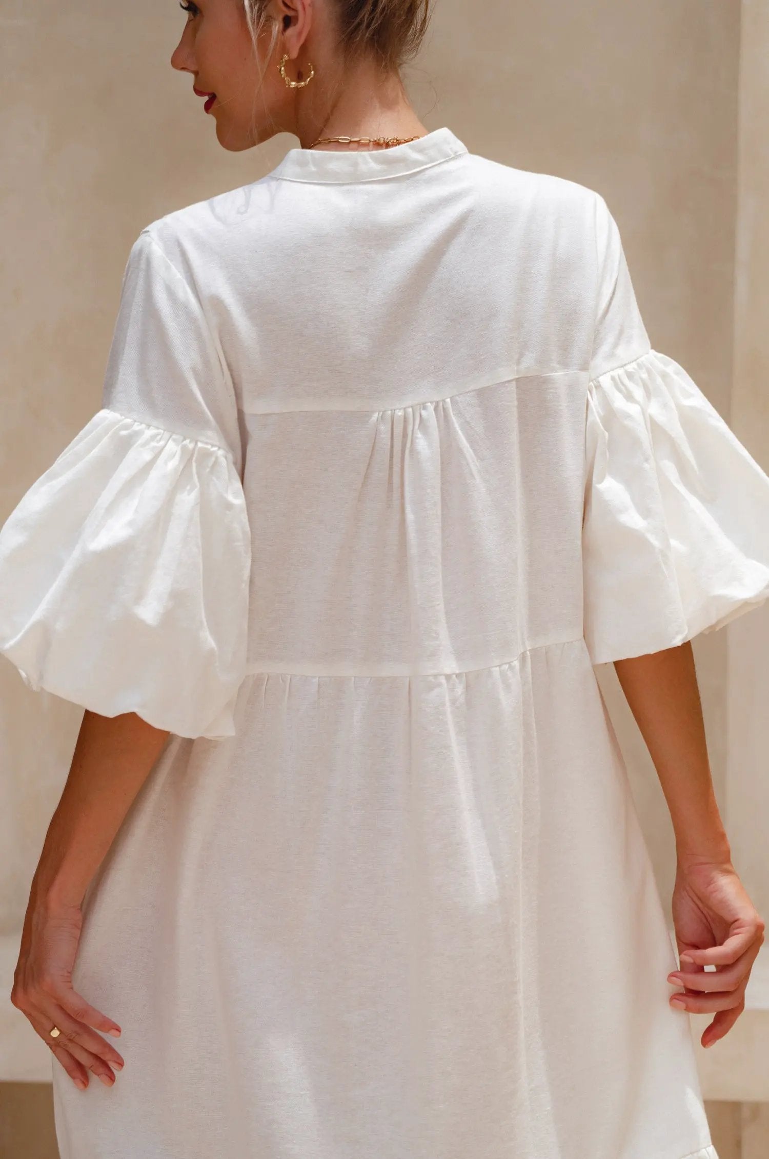 Oleana Puff Sleeve Maxi Dress by ELF