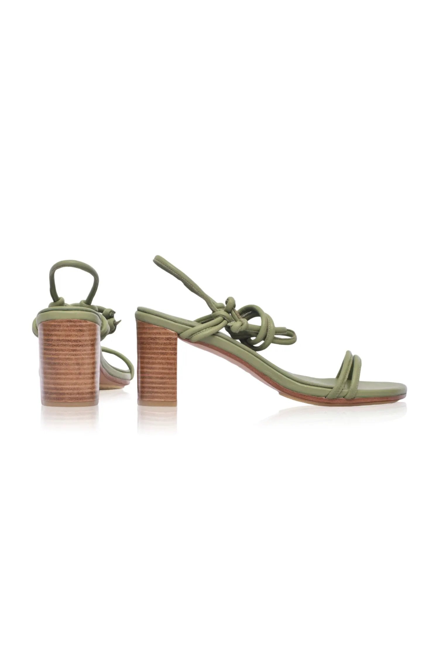 Ophelia Block Heel Wrap Sandals by ELF