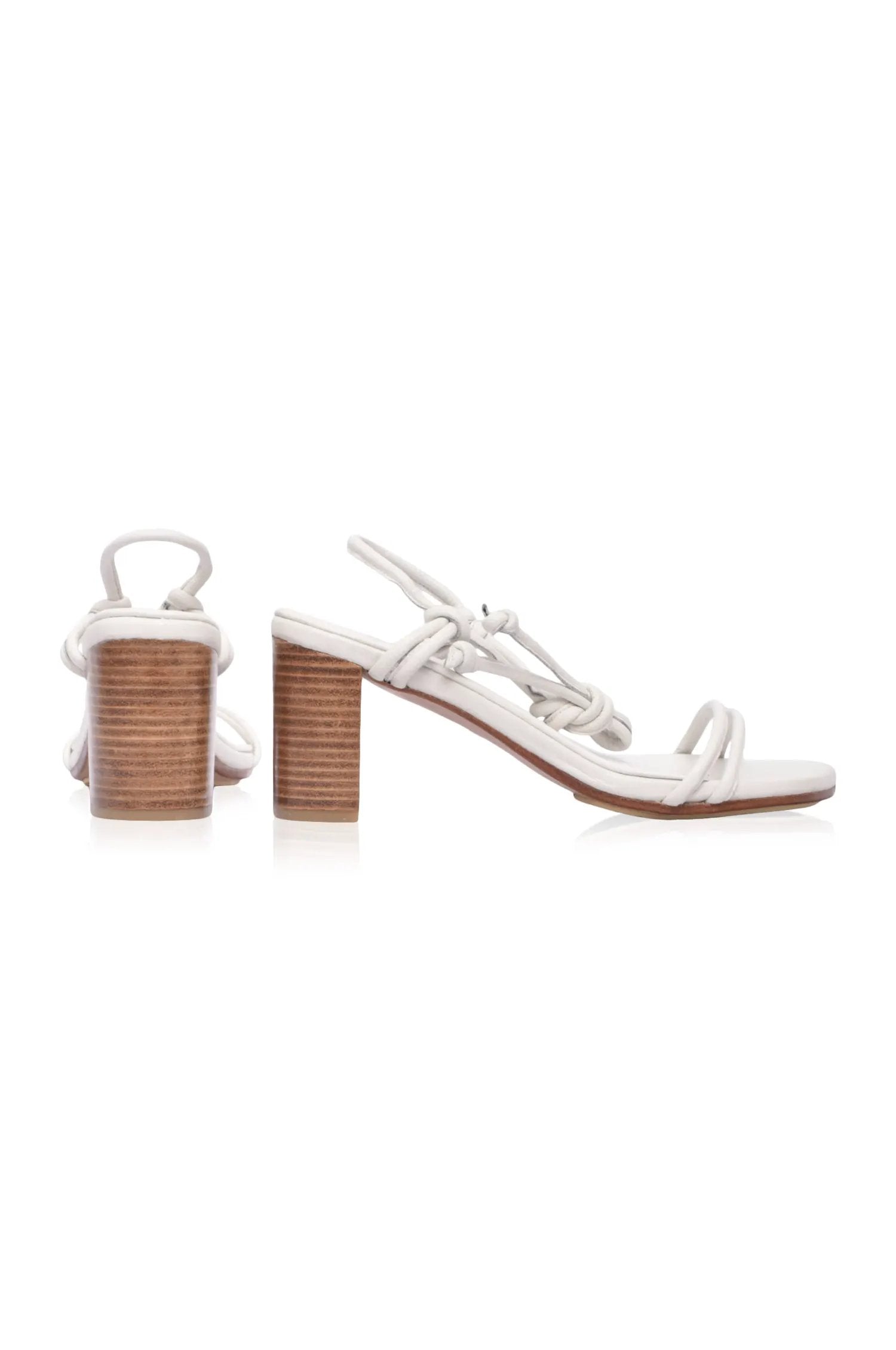 Ophelia Block Heel Wrap Sandals (Sz. 5, 6.5 & 10) by ELF