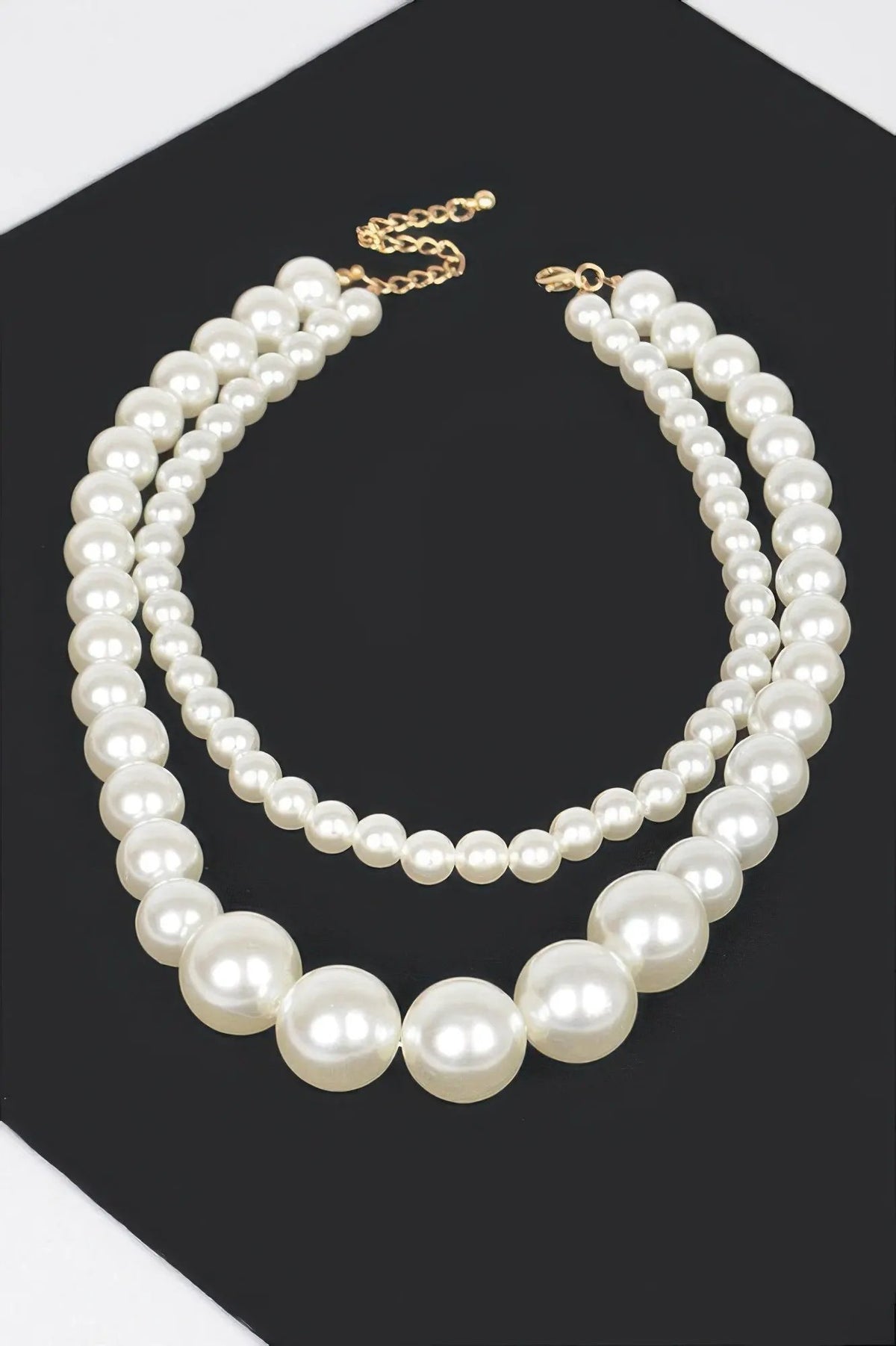 PARK AVENUE Double Layered Faux Pearl Necklace: BYMANYC ® New York by BYMANYC ® New York