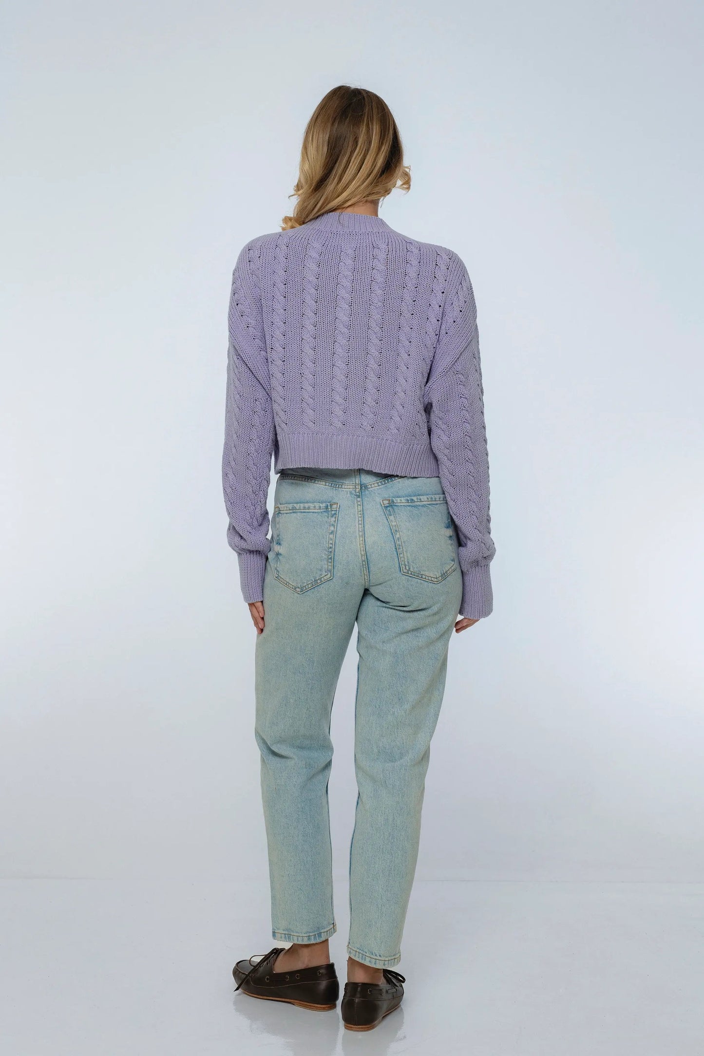 Parisse Cropped Knitted Cardigan by ELF