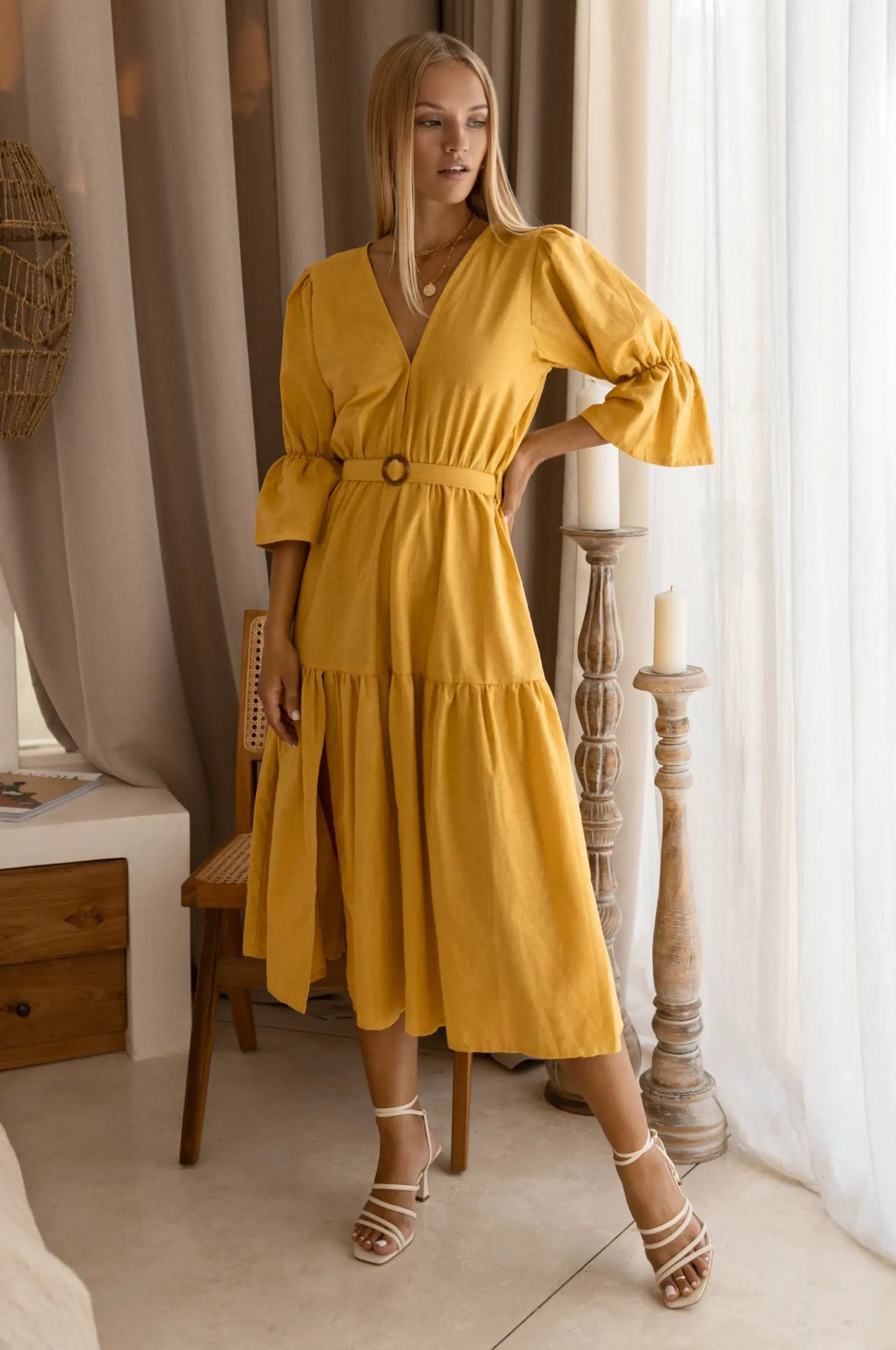 Peony Midi Dress (Sale) by ELF