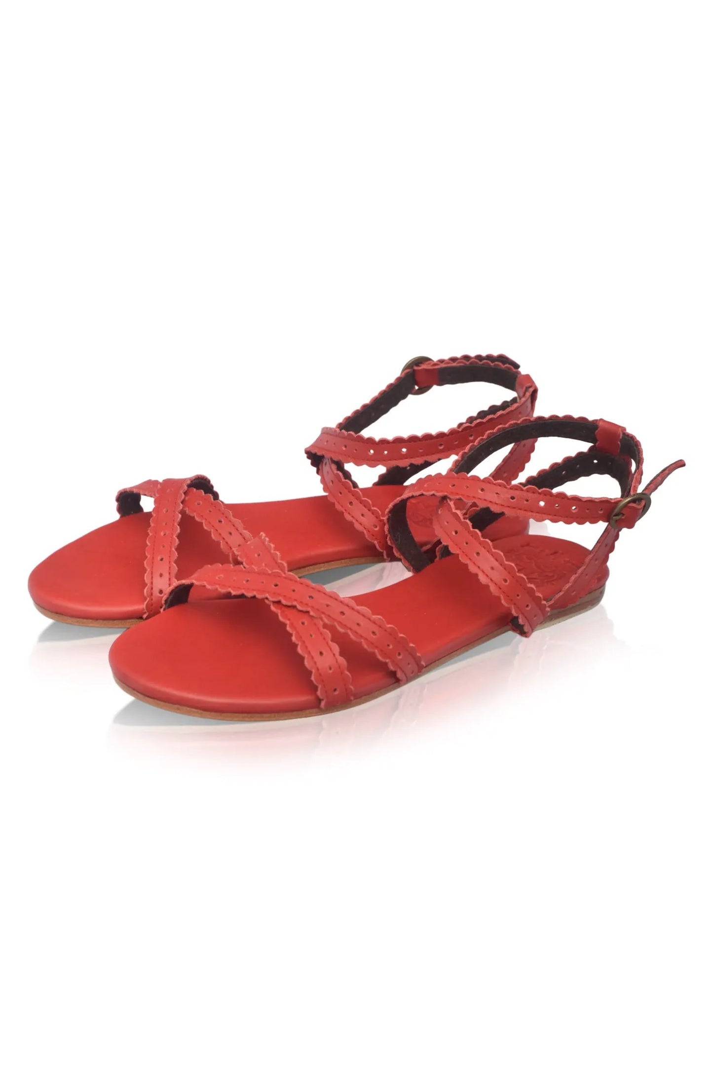 Playa Strappy Leather Sandals by ELF