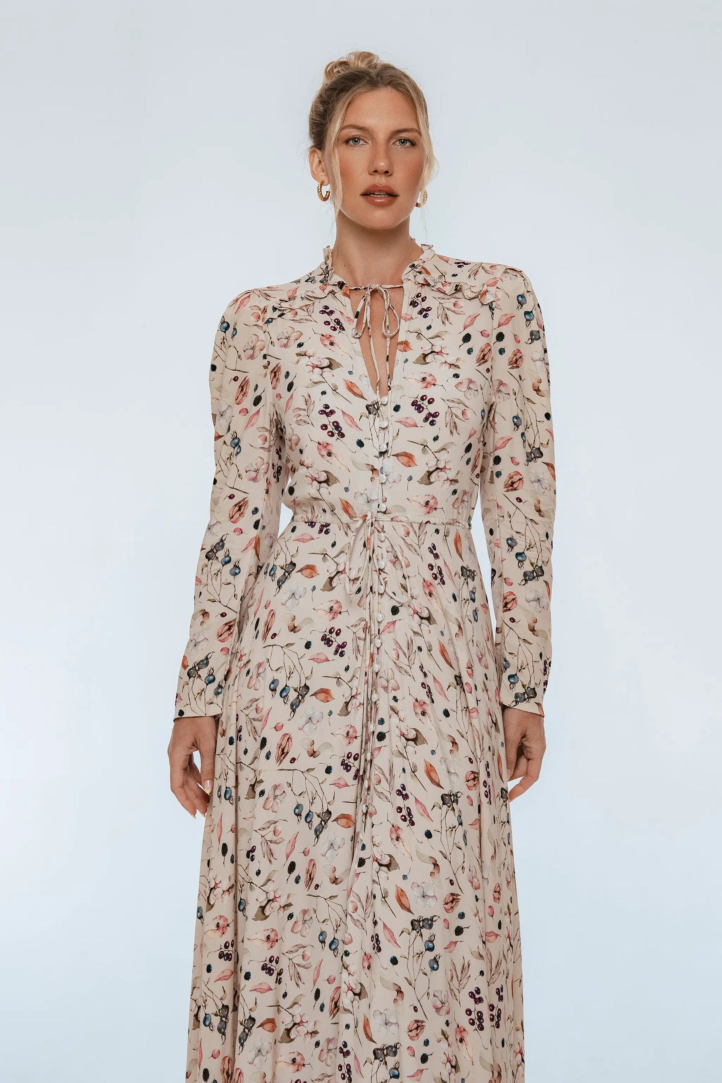 Poeme Long Sleeve Maxi Dress by ELF