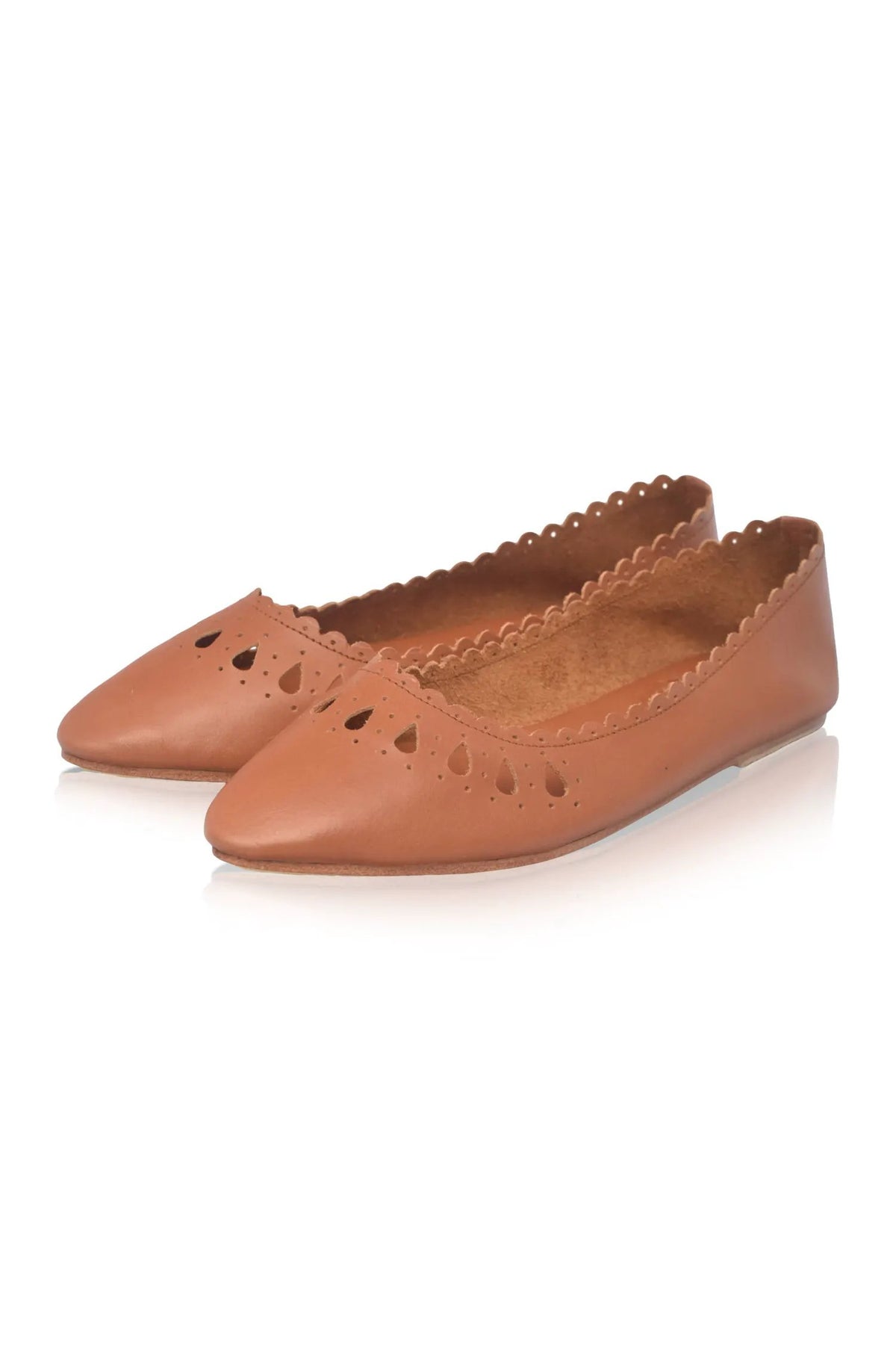 Pura Vida Cut-Out Leather Flats by ELF