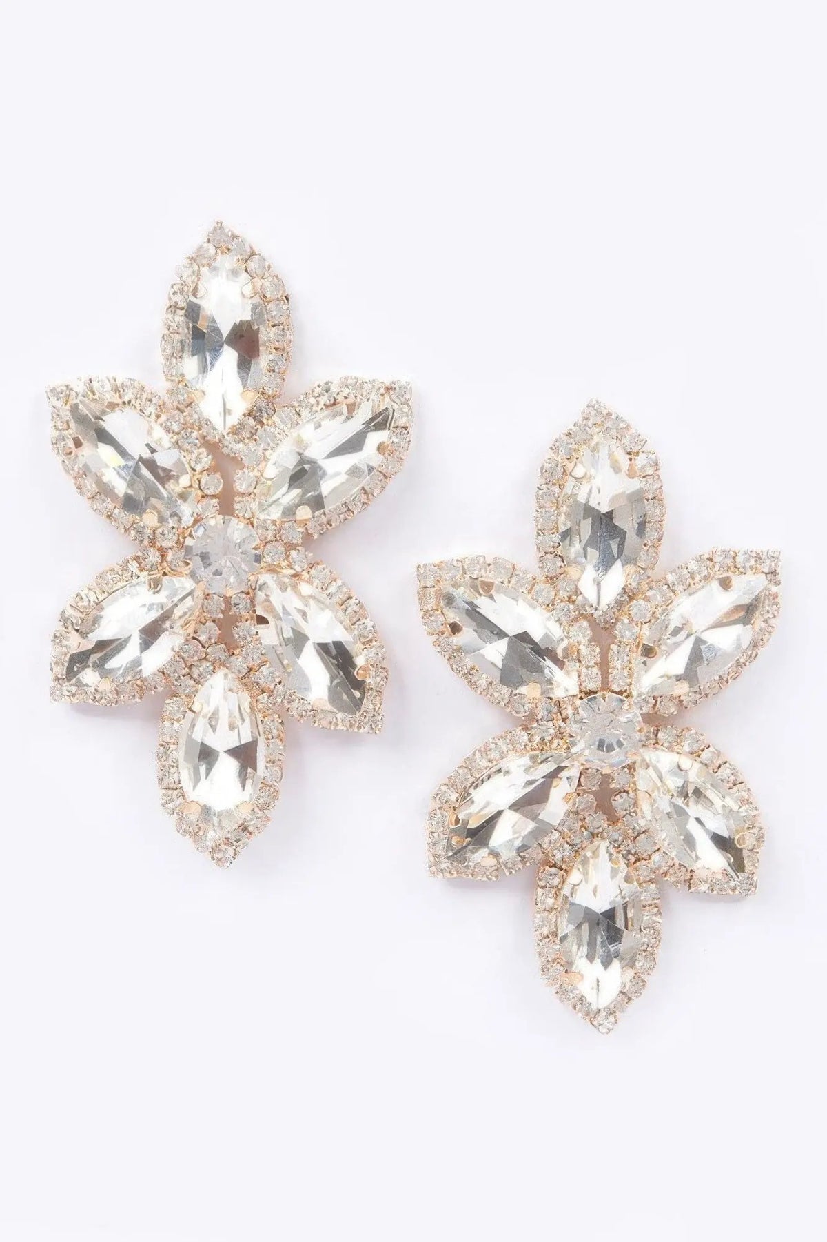 Radiant Layered Rhinestone Earrings | BYMANYC ® New York Style by BYMANYC ® New York