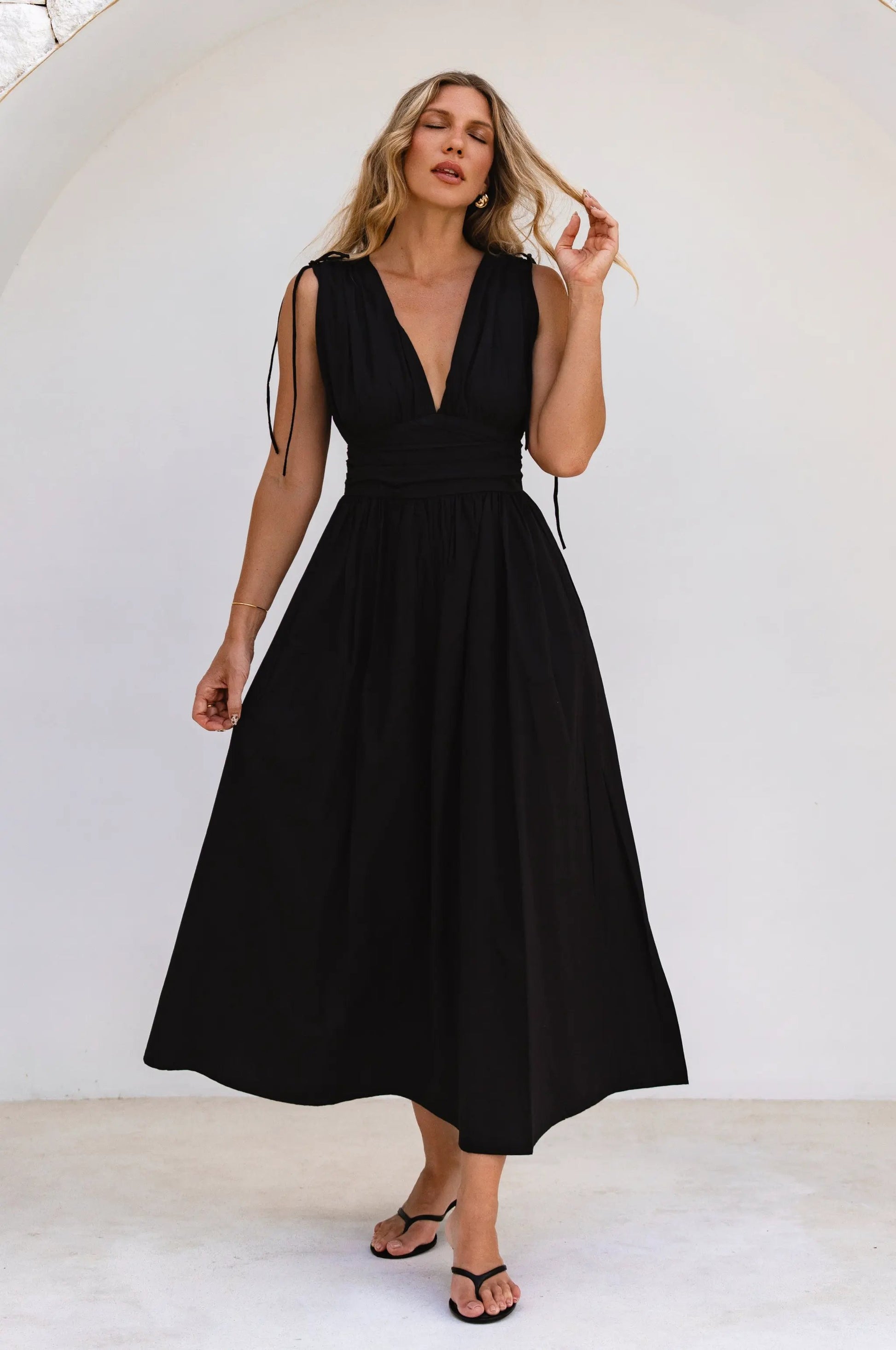 Rafina Goddess Cotton Maxi Dress by ELF