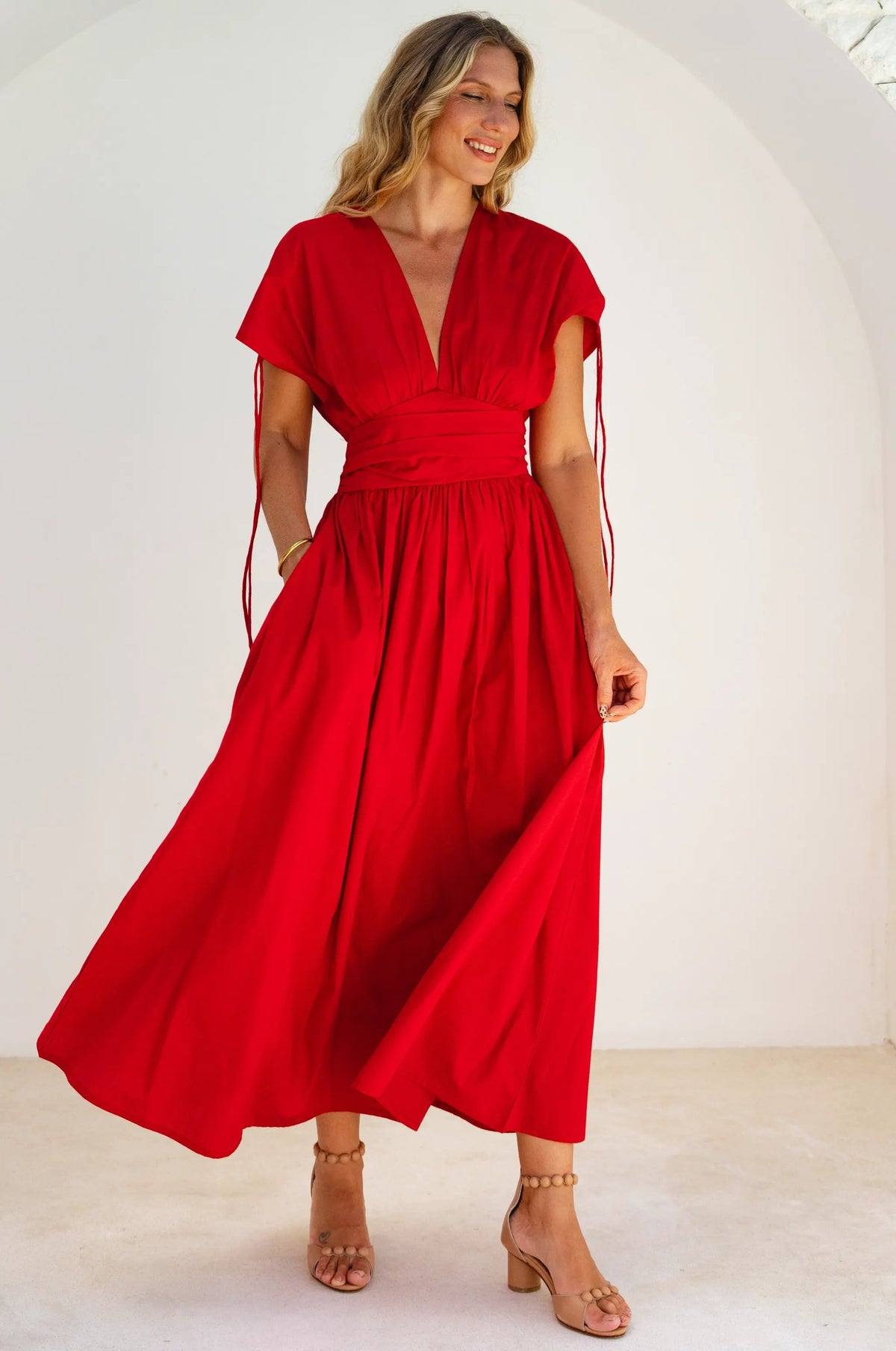 Rafina Goddess Cotton Maxi Dress by ELF