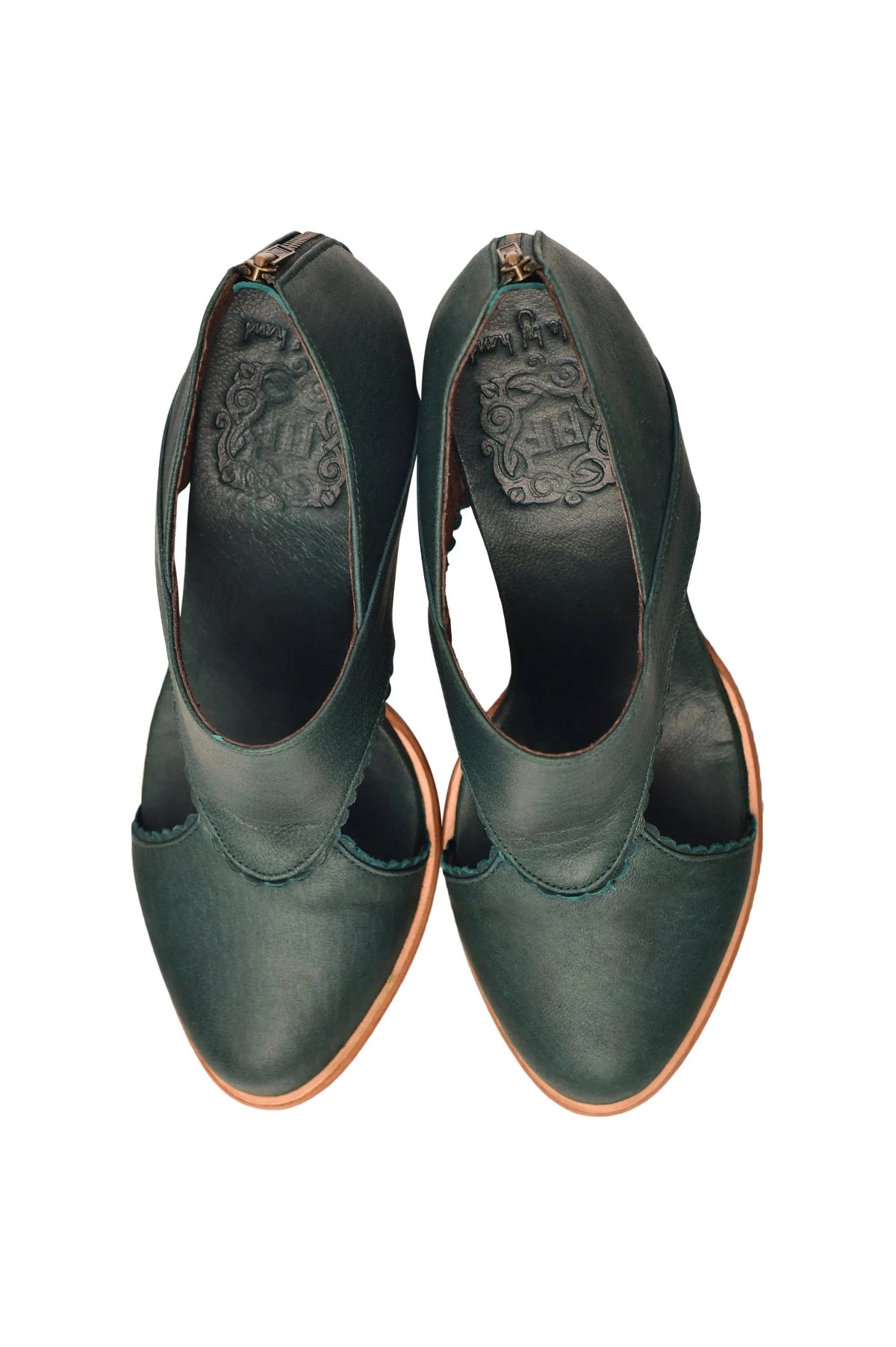 Rain Kiss Leather Heel Booties by ELF