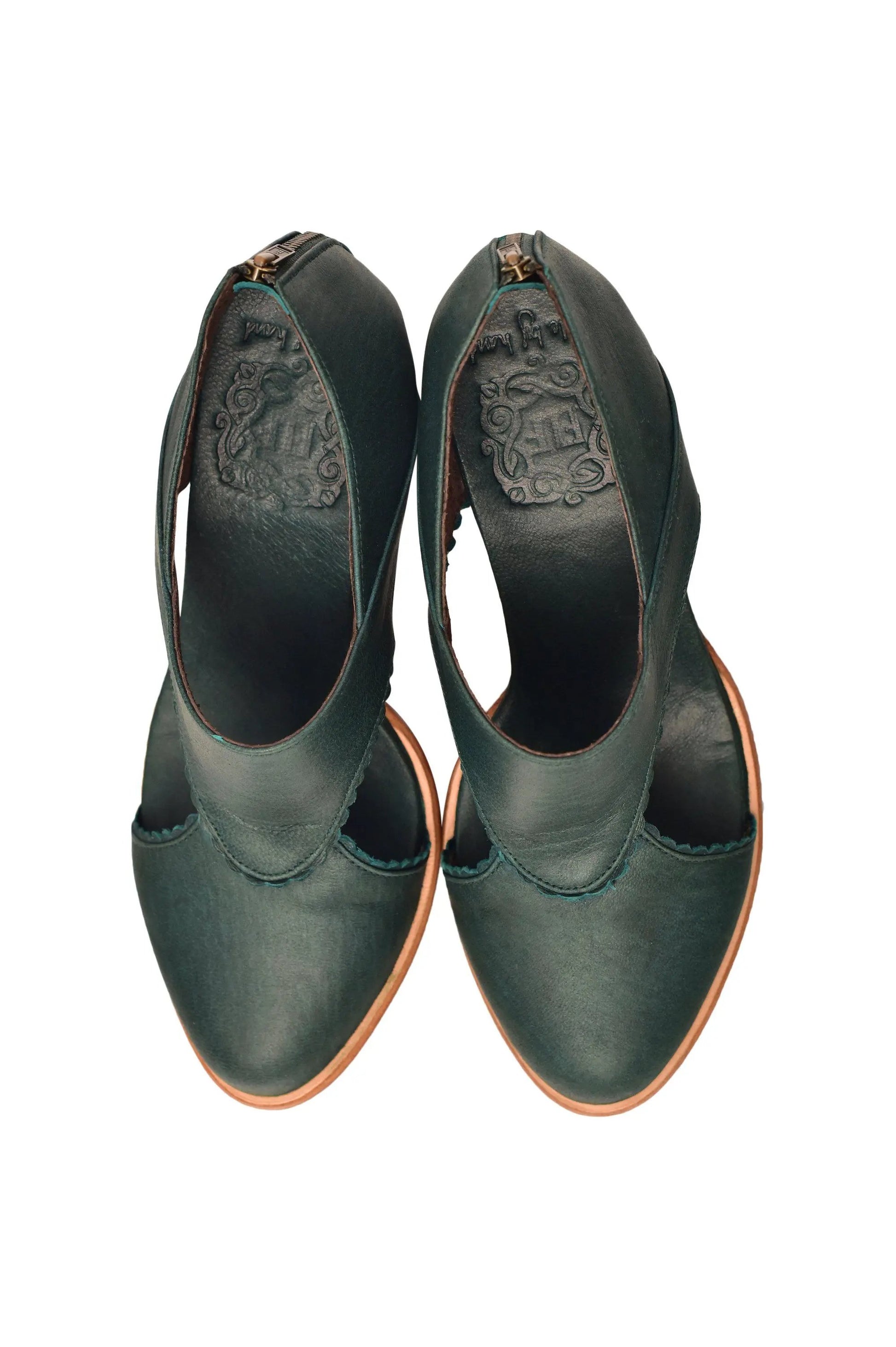 Rain Kiss Leather Heel Booties by ELF