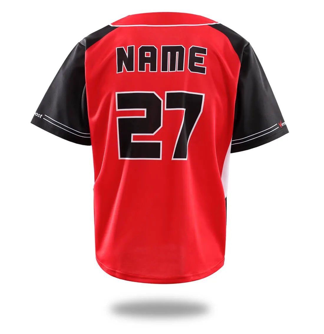 Custom Red Club Baseball Jersey by Vimost Sportswear