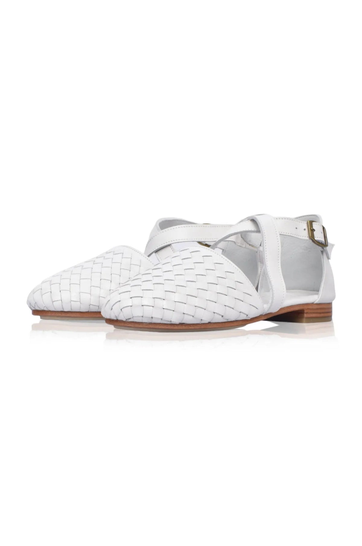 Riviera Woven Leather Flats (Sz. 8.5) by ELF