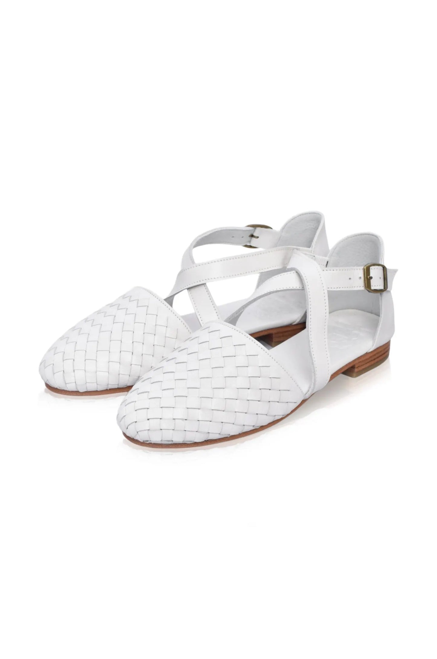 Riviera Woven Leather Flats (Sz. 8.5) by ELF