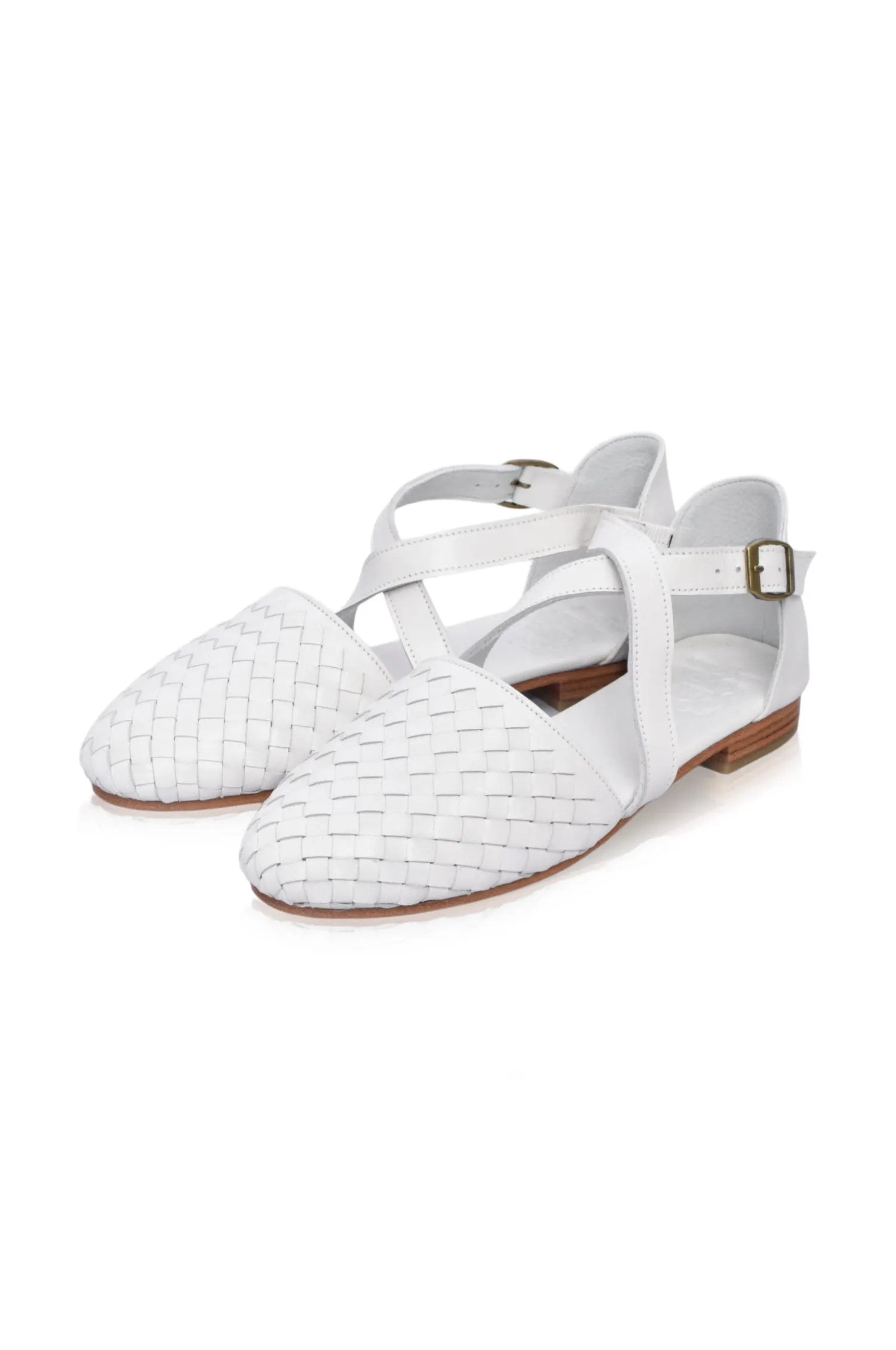 Riviera Woven Leather Flats (Sz. 8.5) by ELF