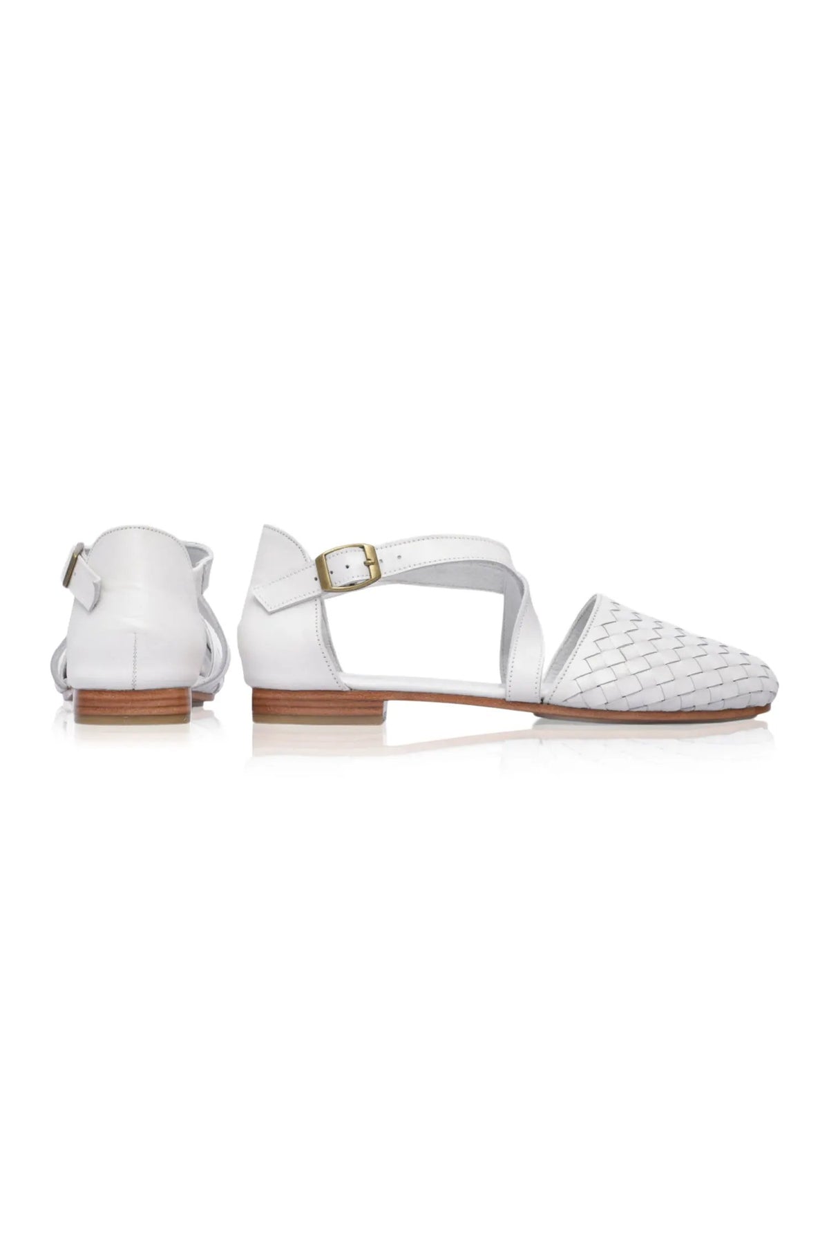 Riviera Woven Leather Flats (Sz. 8.5) by ELF