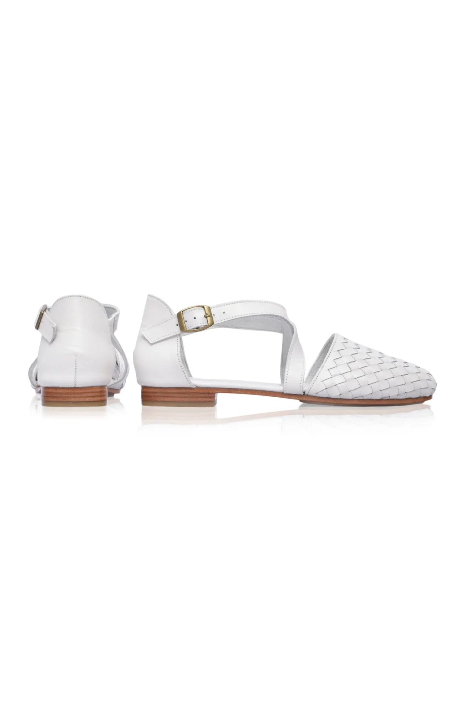 Riviera Woven Leather Flats (Sz. 8.5) by ELF