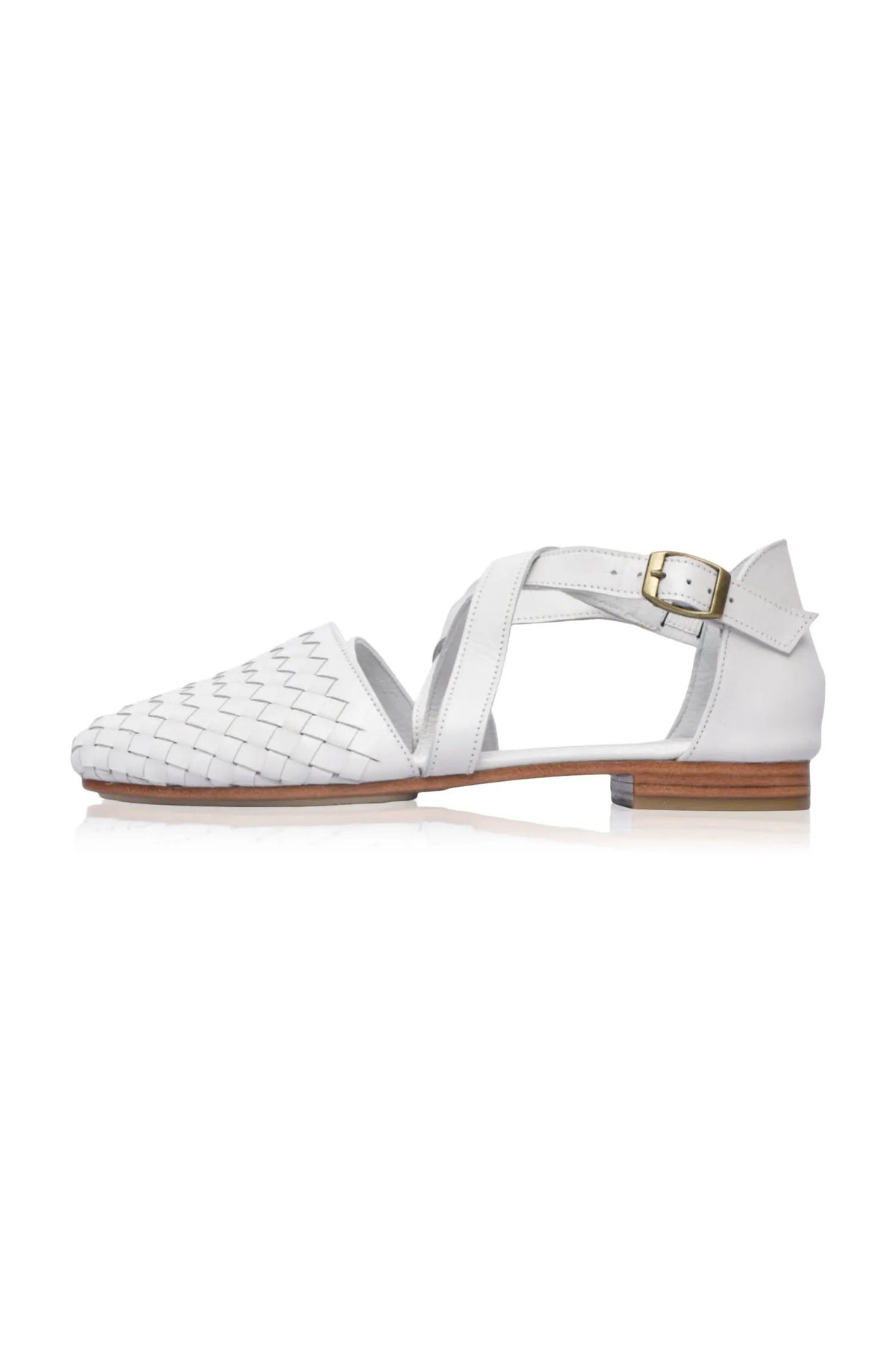 Riviera Woven Leather Flats (Sz. 8.5) by ELF