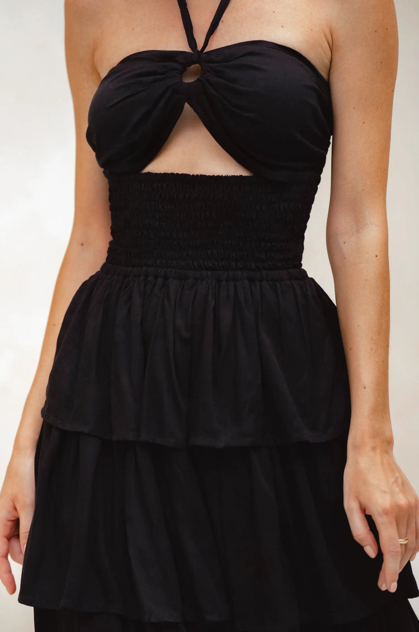 Roxane Halter Neck Midi Dress (Sale) by ELF