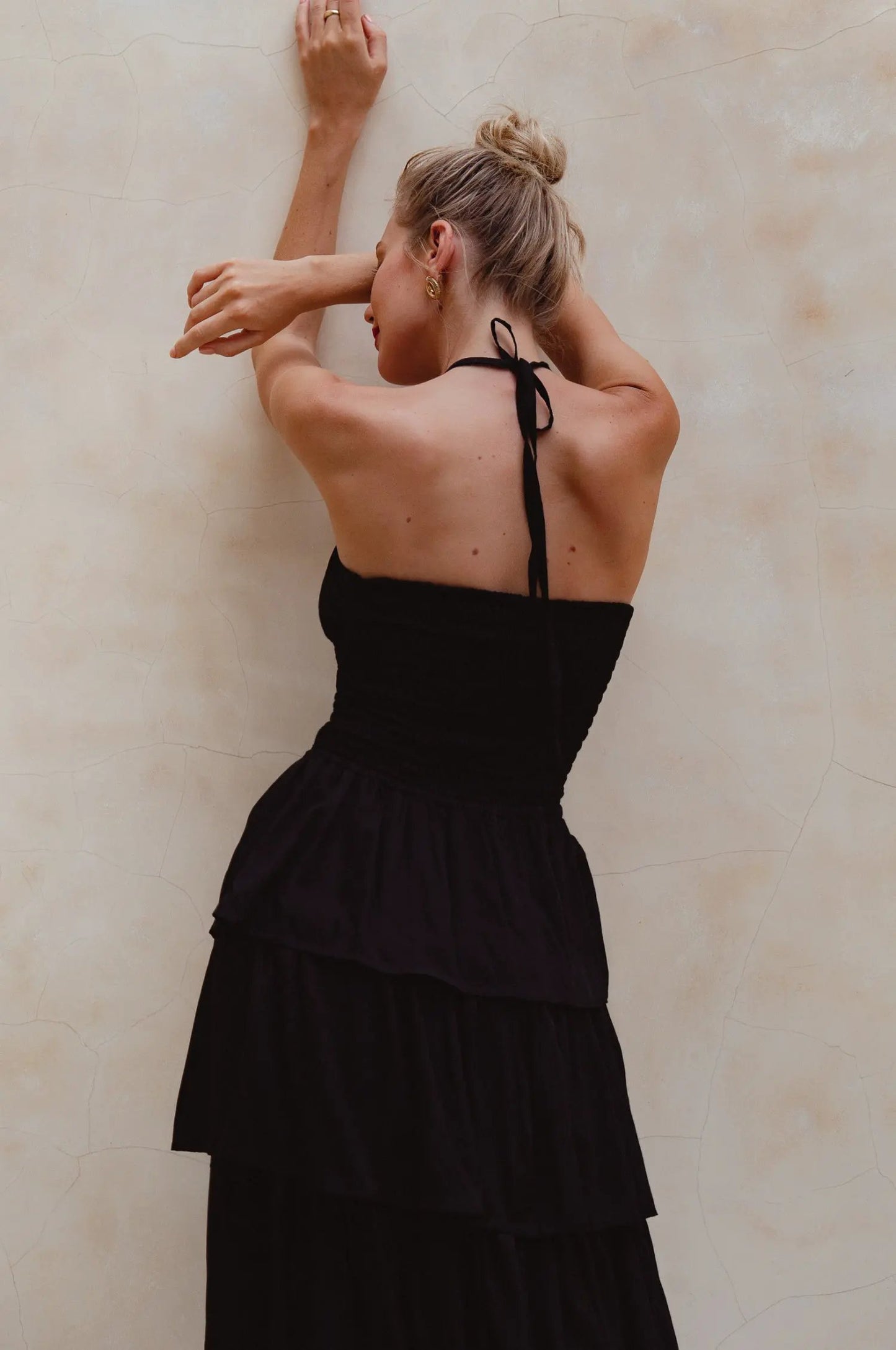Roxane Halter Neck Midi Dress (Sale) by ELF