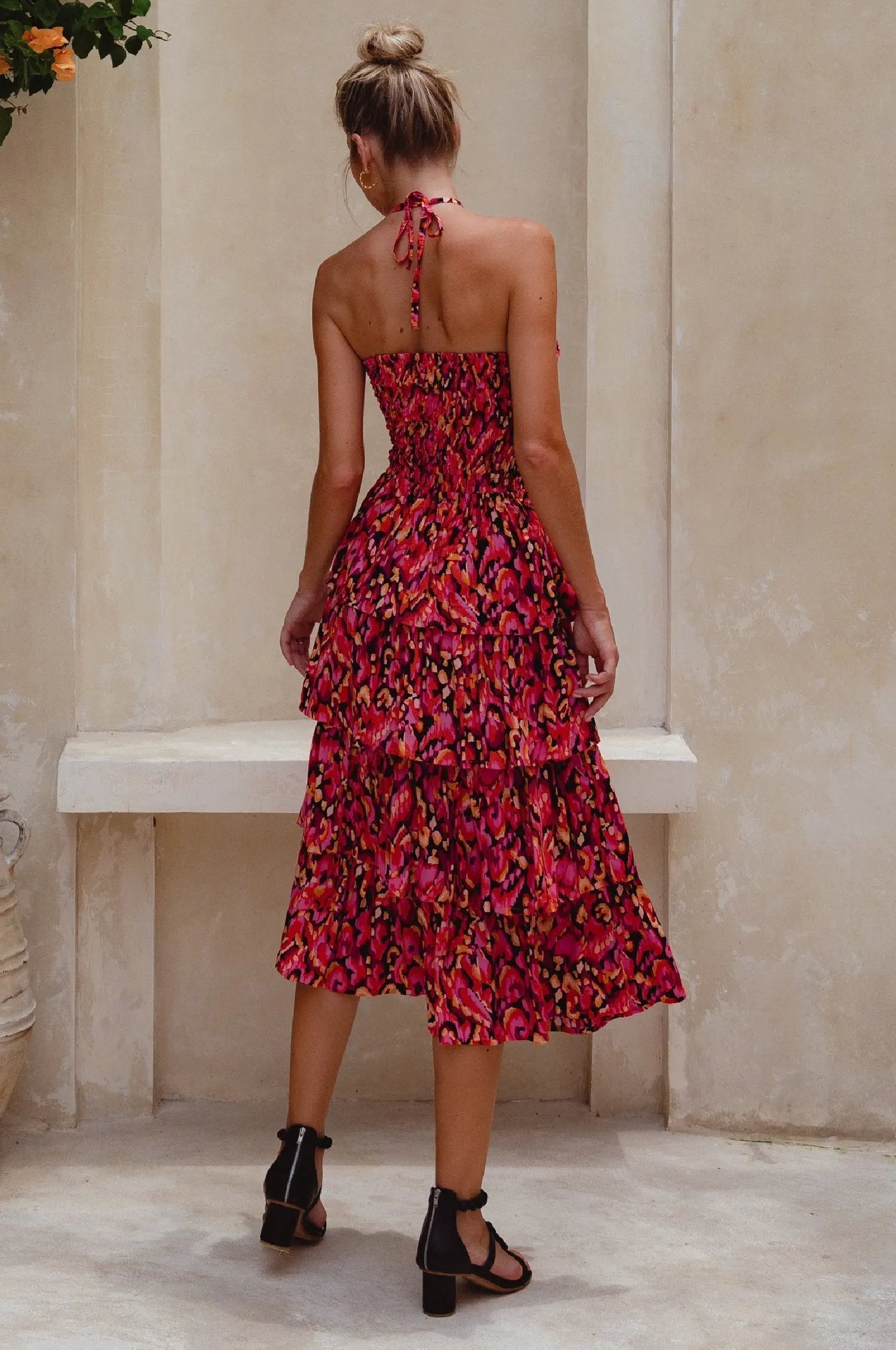 Roxane Halter Neck Midi Dress (Sale) by ELF